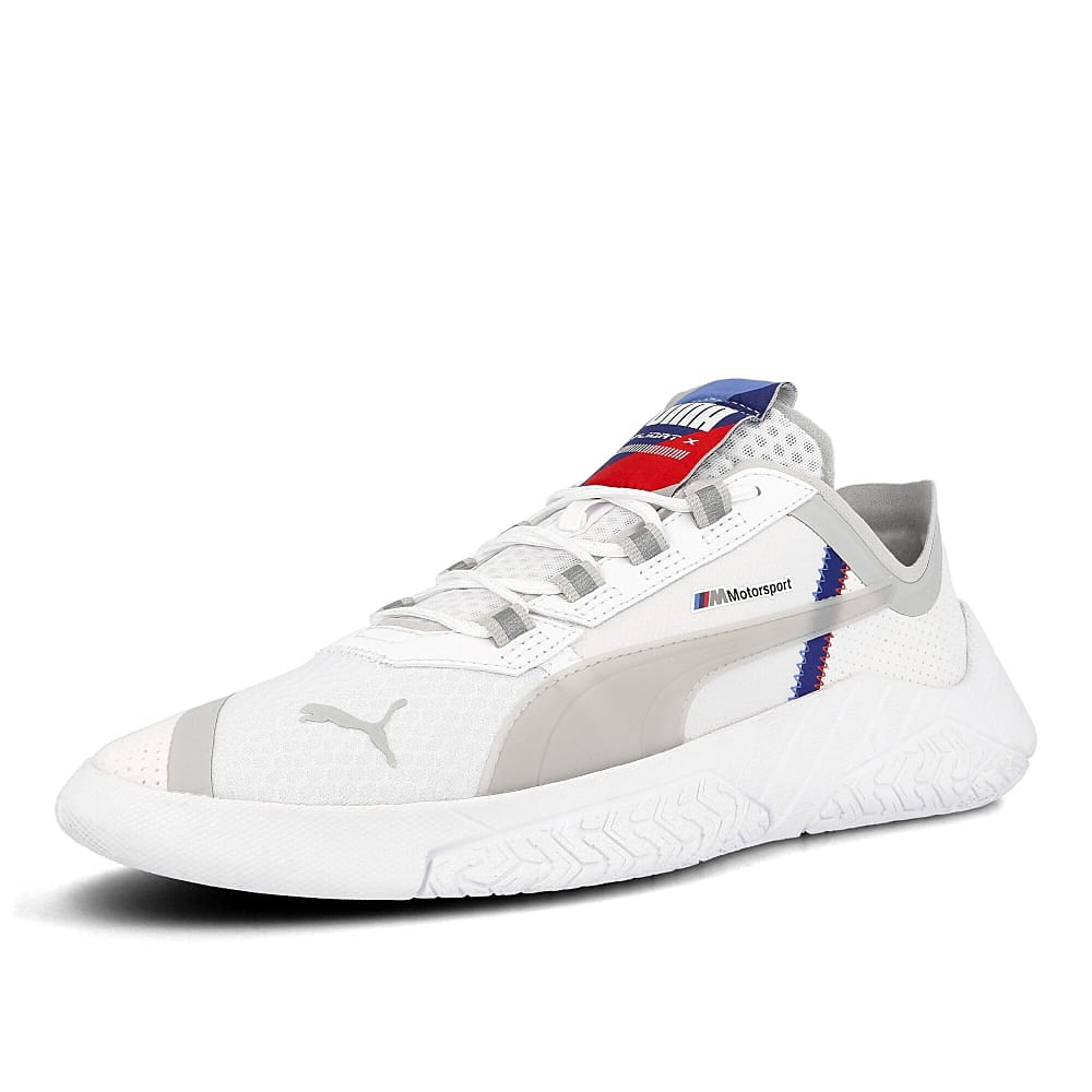 Puma BMW Motorsport x Puma Replicat-X White -White - Bluetint Sneakers Close Up | Overkill