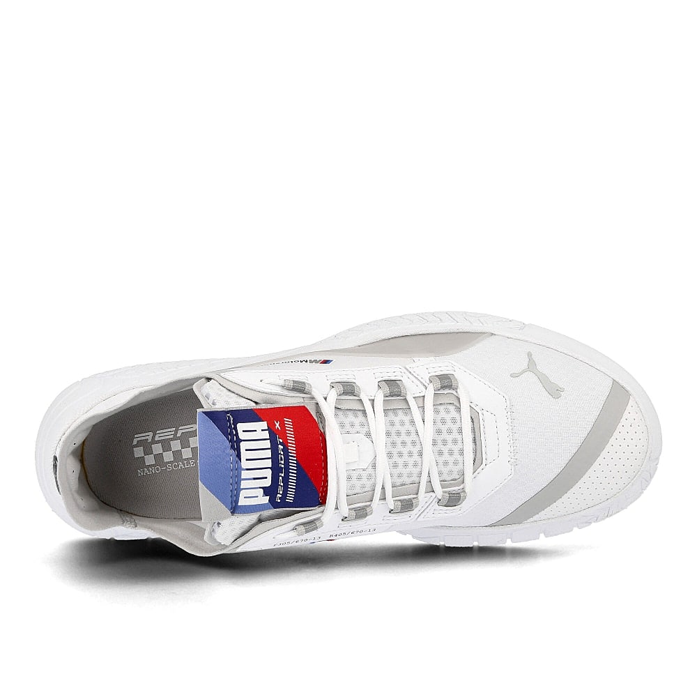 Puma BMW Motorsport x Puma Replicat-X White -White - Bluetint Sneakers Detailfoto | Overkill