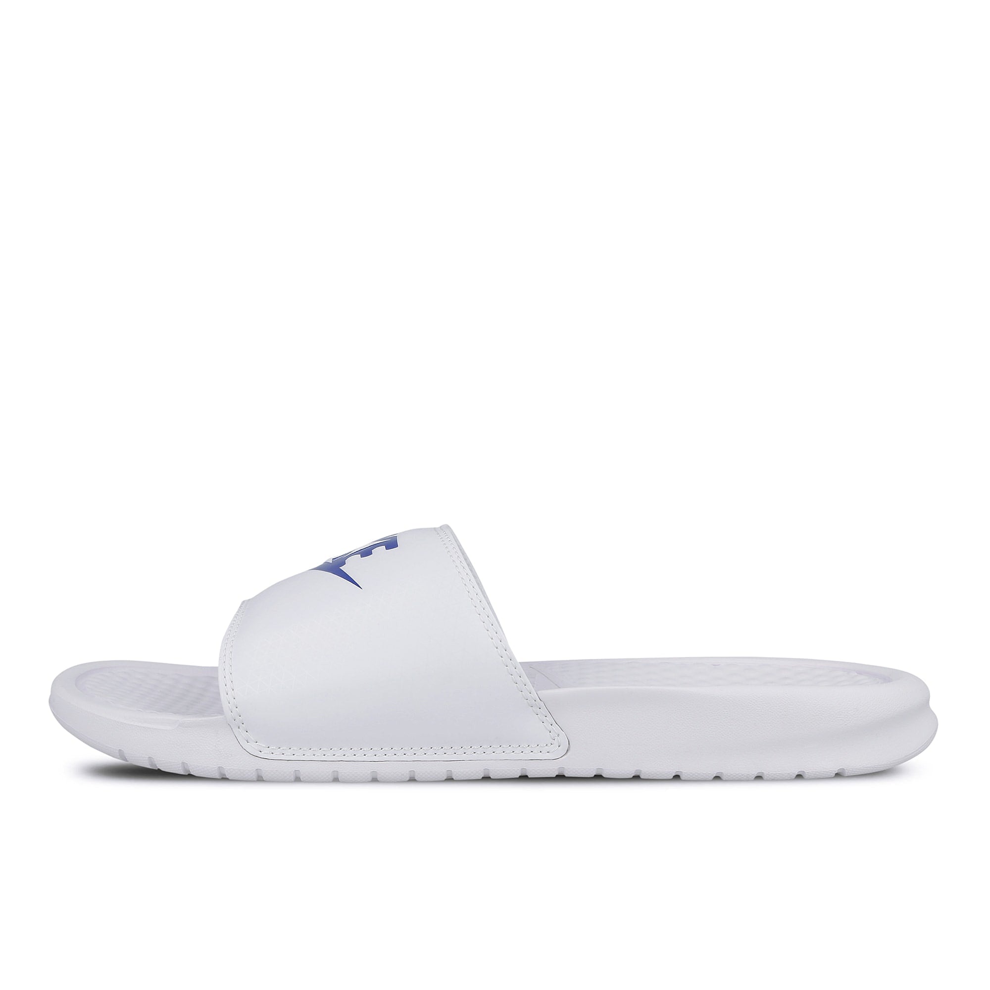Nike benassi just do it White-Varsity Royal - White Sneakers 343880 102 | Overkill