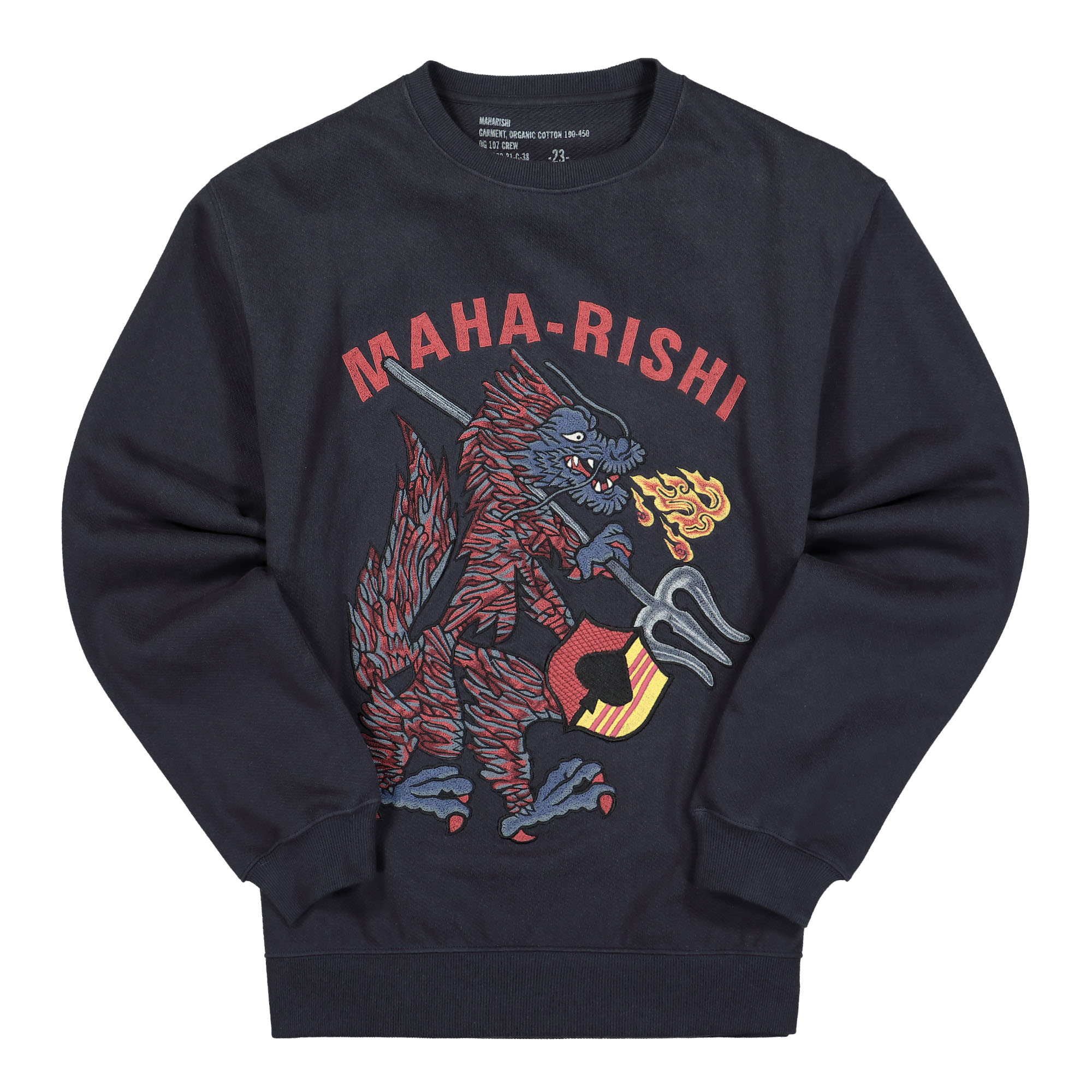 Maharishi Seadragon Crew Sweat Navy Sweatshirts 3525 | Overkill
