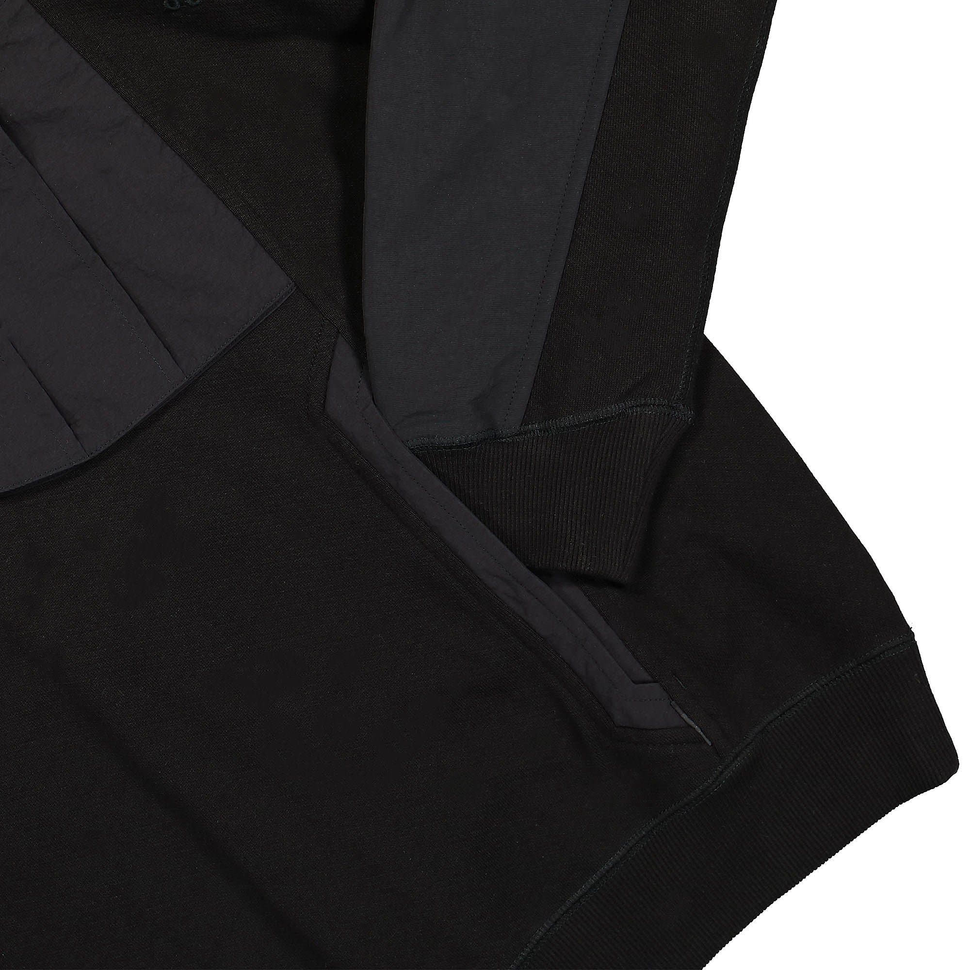 Maharishi Maha Tech Hooded Sweat Black Hoodies Detailfoto | Overkill