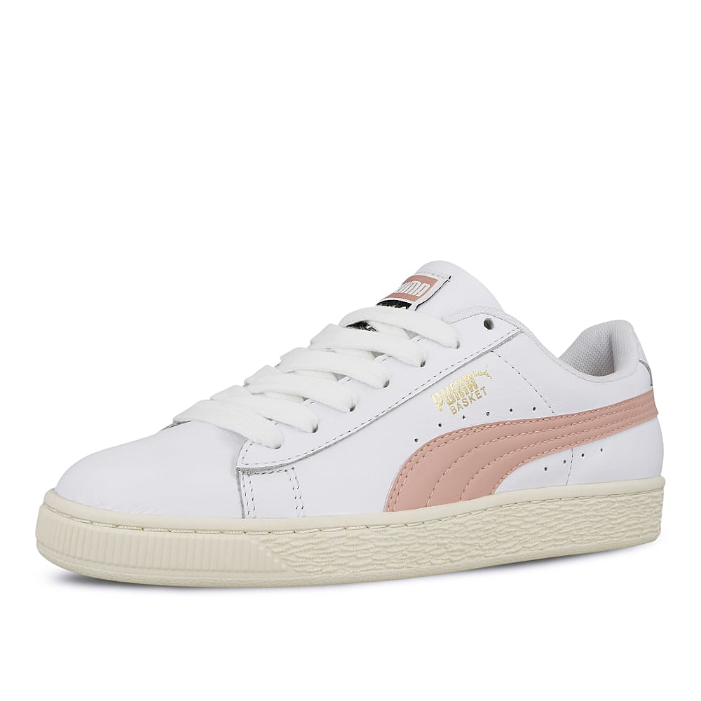 Puma basket classic lfs Puma White - Bridal Rose Sneakers Close Up | Overkill