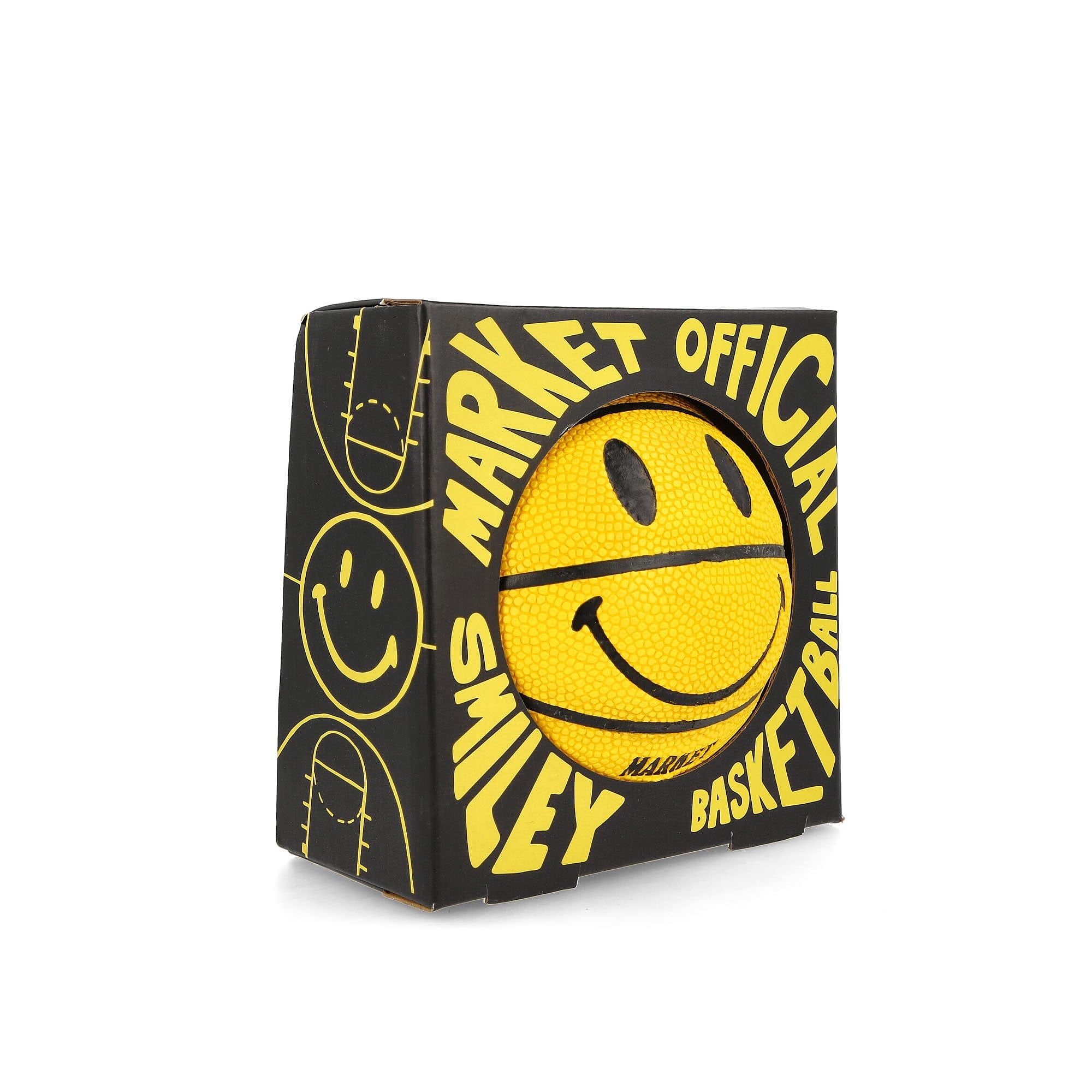 Market Smiley Mini Basketball Yellow Basketballs Detailfoto | Overkill