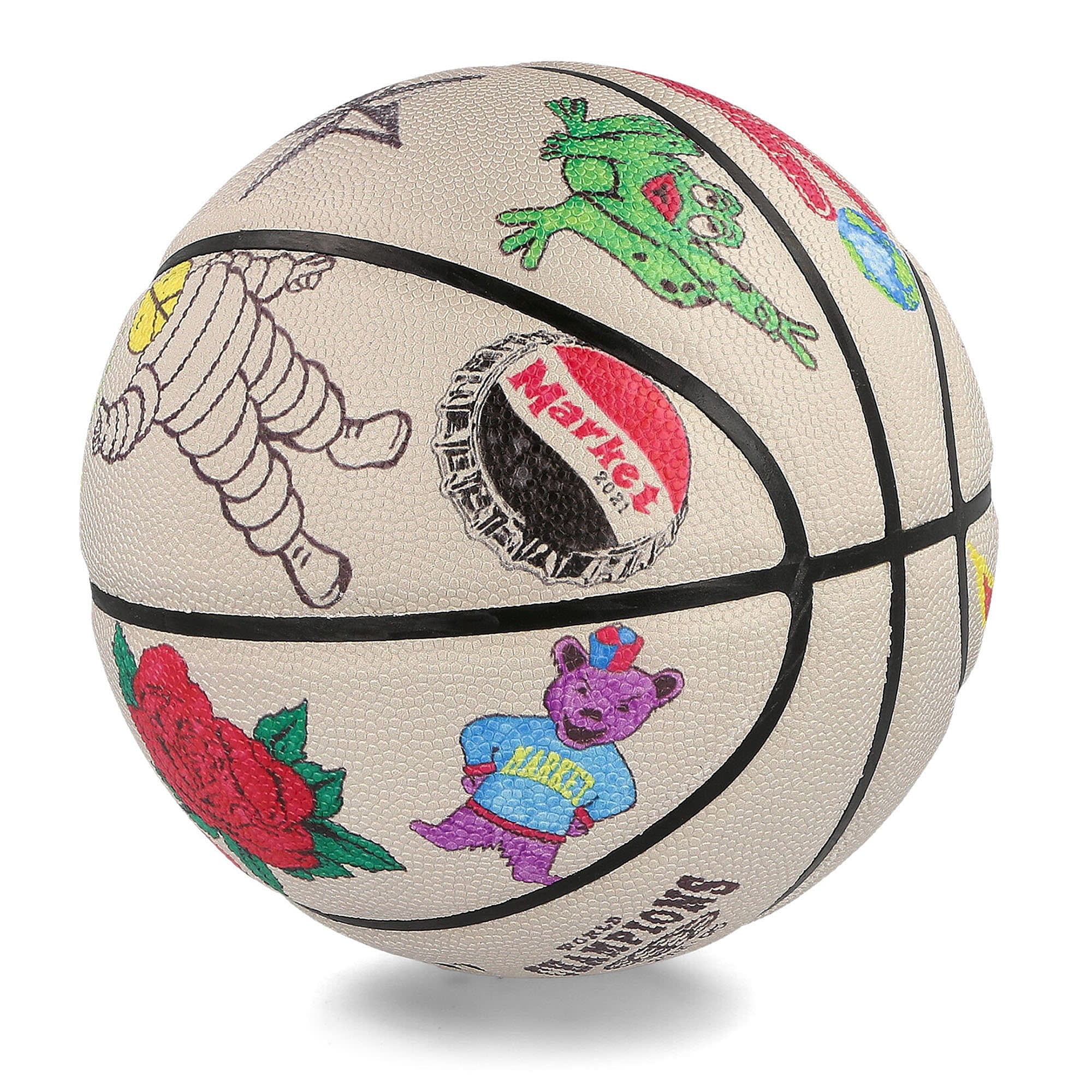 Market Varsity Hand-Drawn Basketball Cream Basketballs 360000923 / 1228 | Overkill
