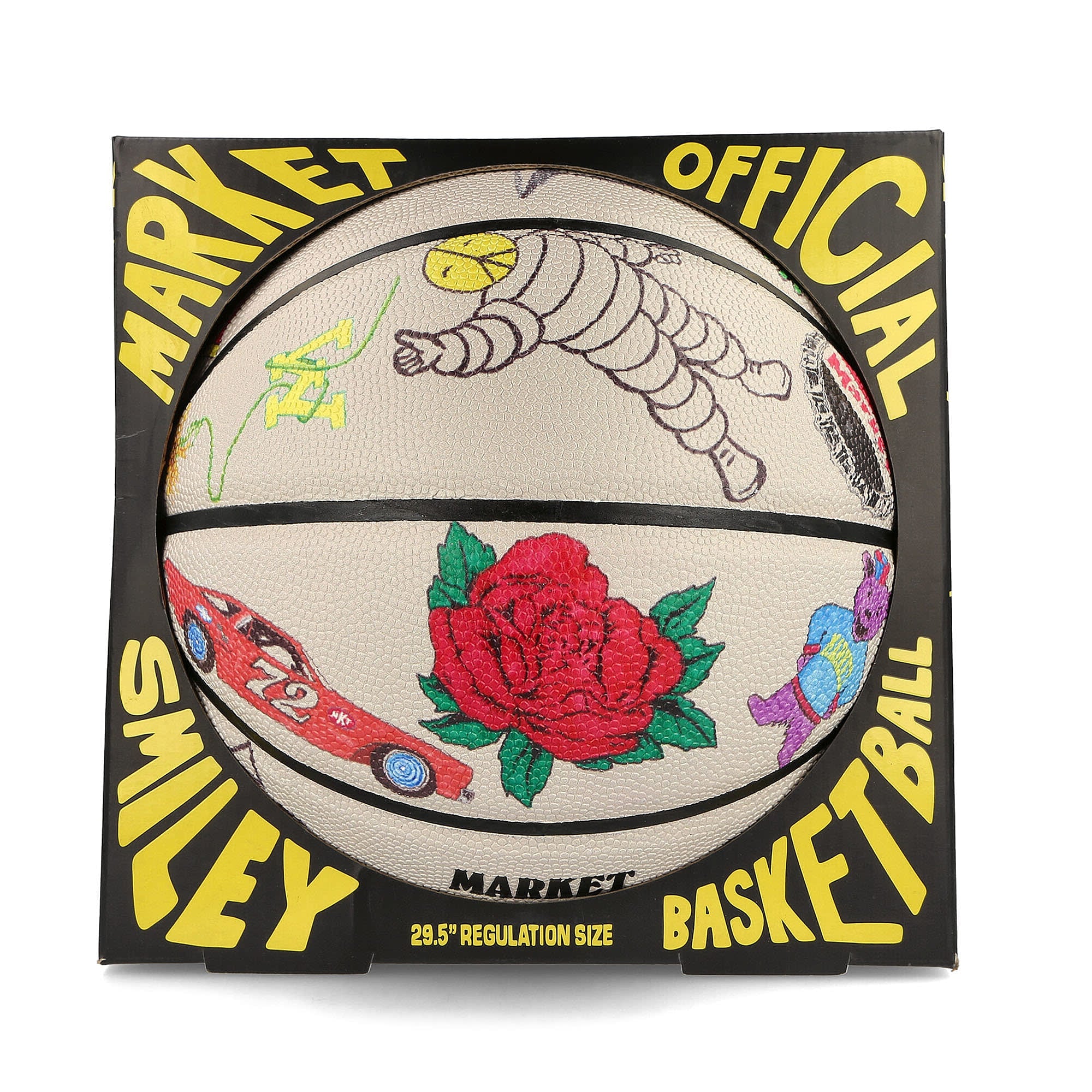 Market Varsity Hand-Drawn Basketball Cream Basketballs Material | Overkill