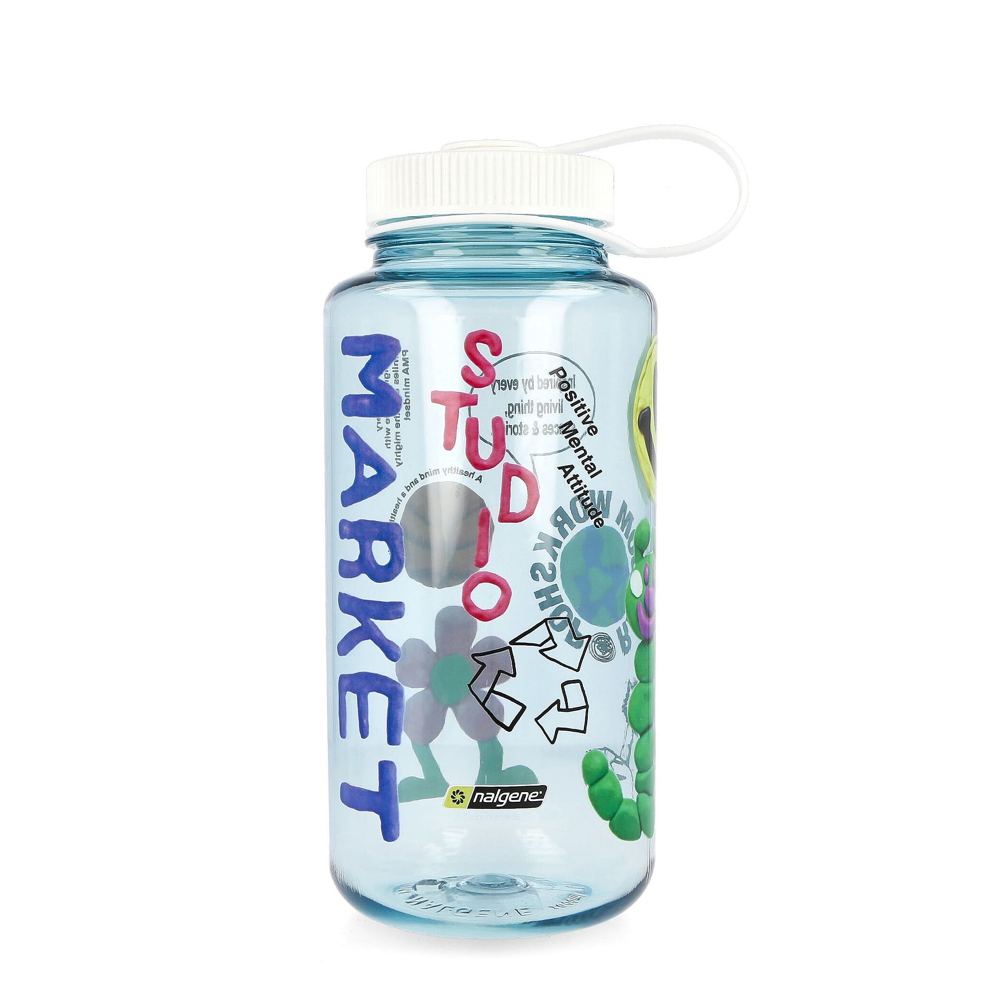 Market Smiley Collage Water Nalgene Bottle Seafoam Mugs & Bottles 360000980 / 18985 | Overkill