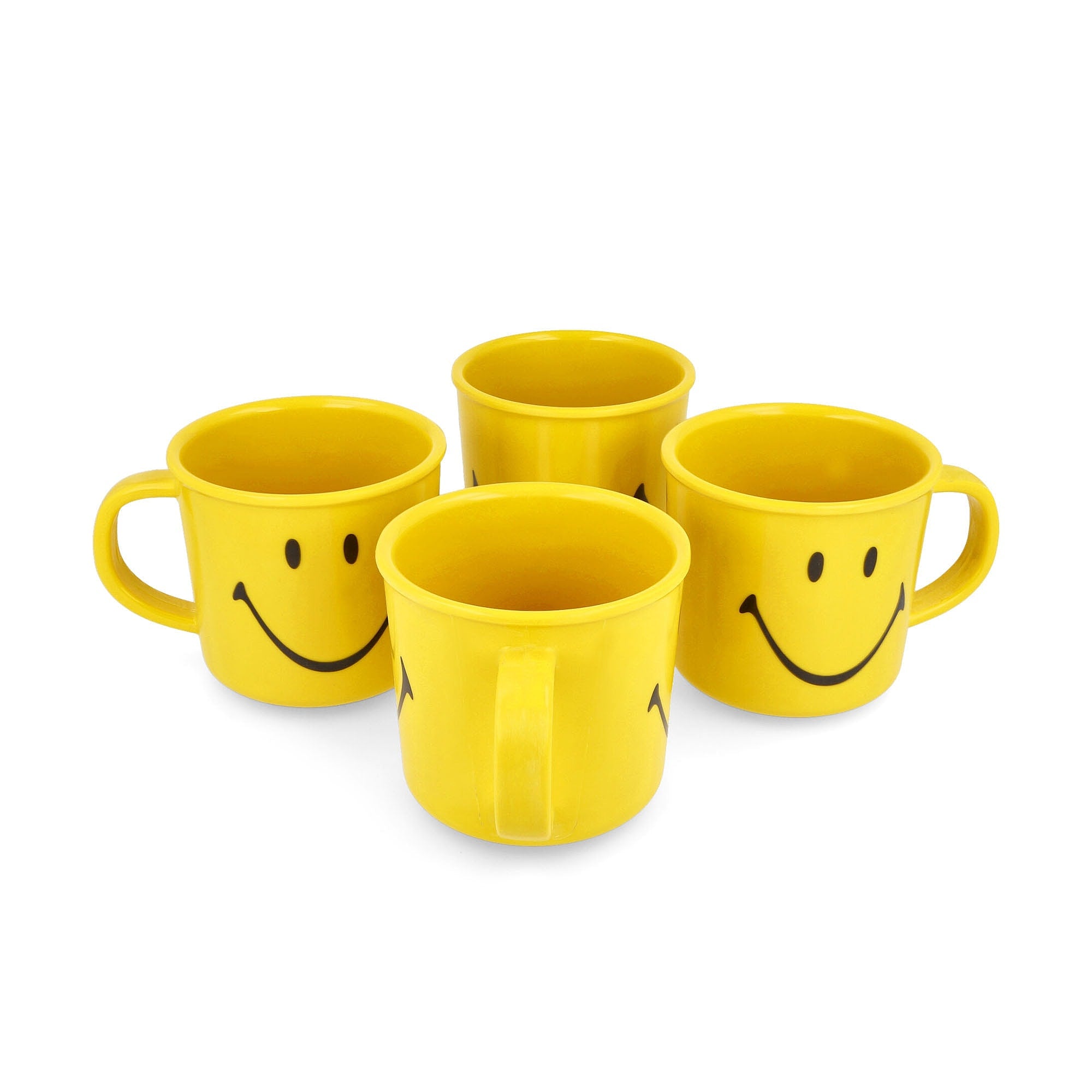 Market Smiley Mug 4 Piece Set Yellow Mugs & Bottles Material | Overkill