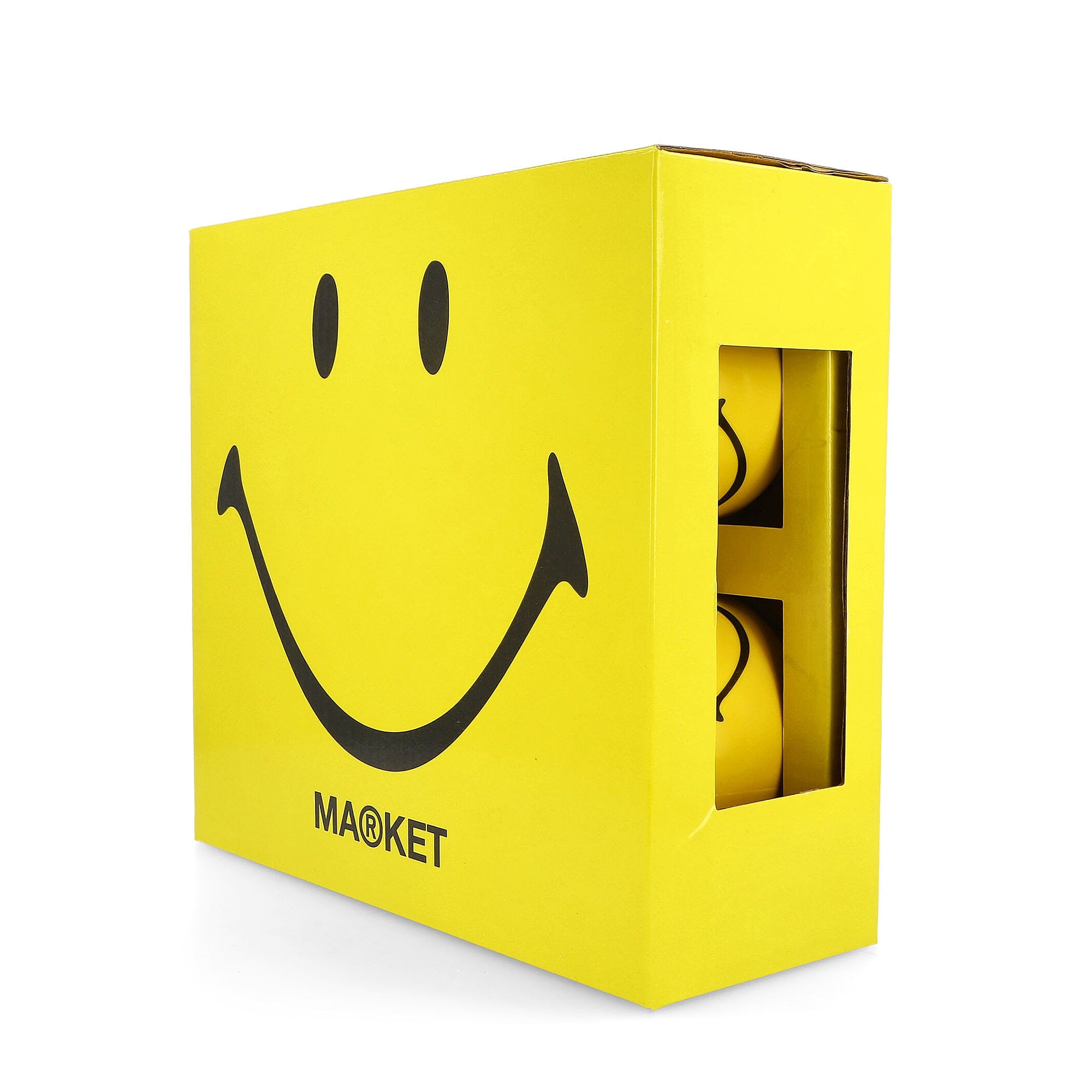 Market Smiley Mug 4 Piece Set Yellow Mugs & Bottles Detail view 1 | Overkill