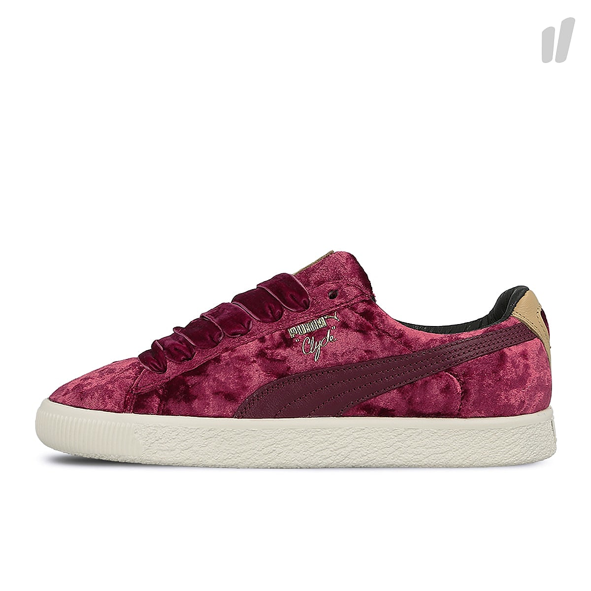 Puma clyde velvet Carbernet / Whisper White Sneakers 362320 01 | Overkill