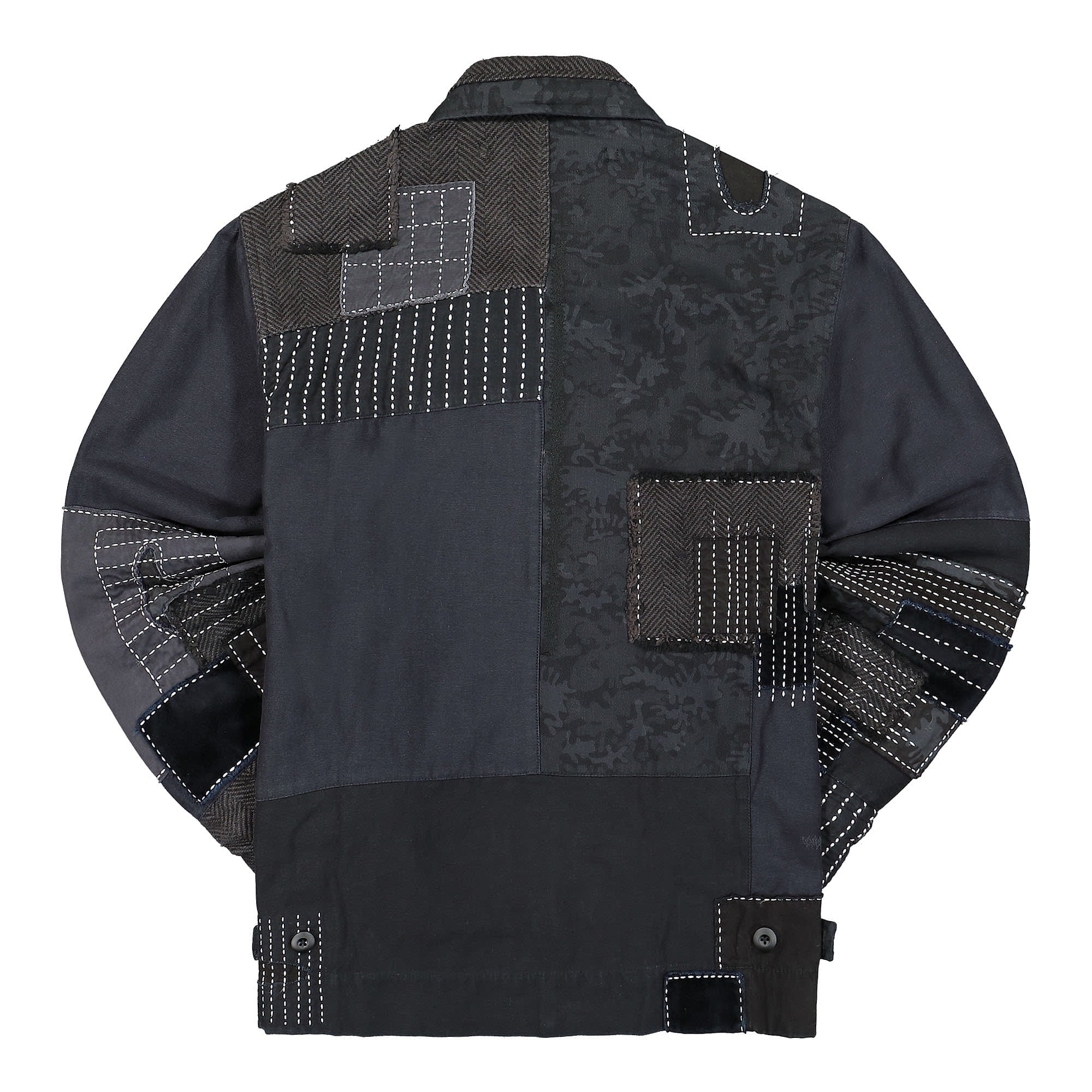 Maharishi Monster Tiger Boro Deck Jacket Blacks / Night Jungle Jackets Material | Overkill