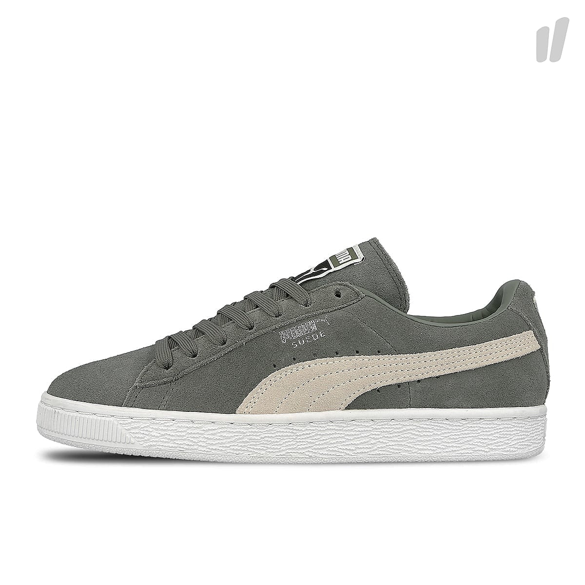 Puma suede classic plus Agave Green-Puma White Sneakers 363242 07 | Overkill