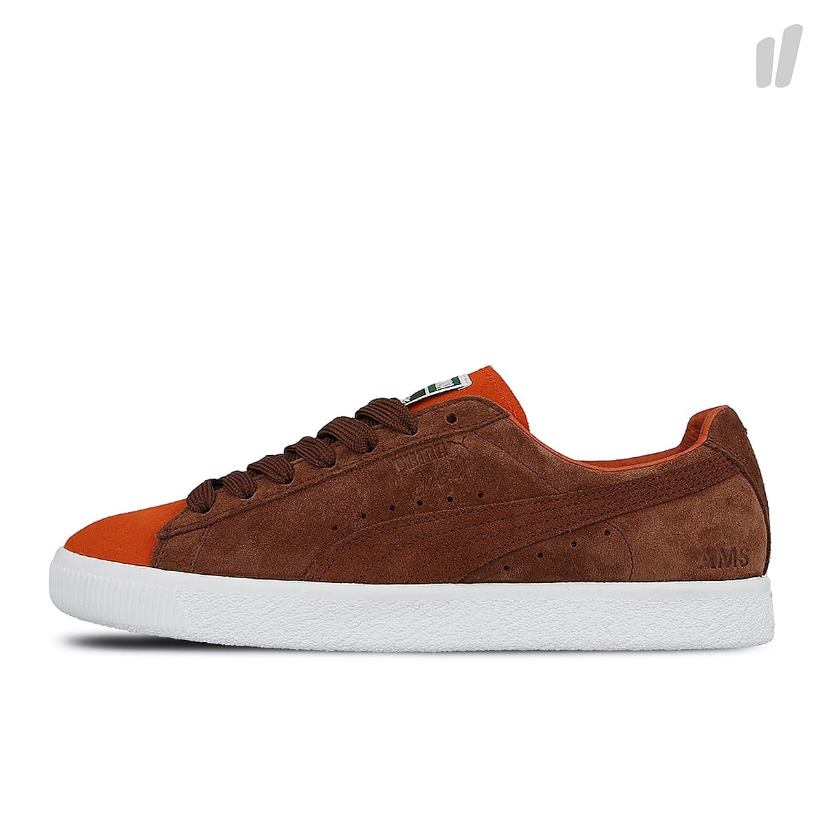 Puma clyde Vibrant Orange - Biscuit - Puma White Sneakers 363317 01 | Overkill