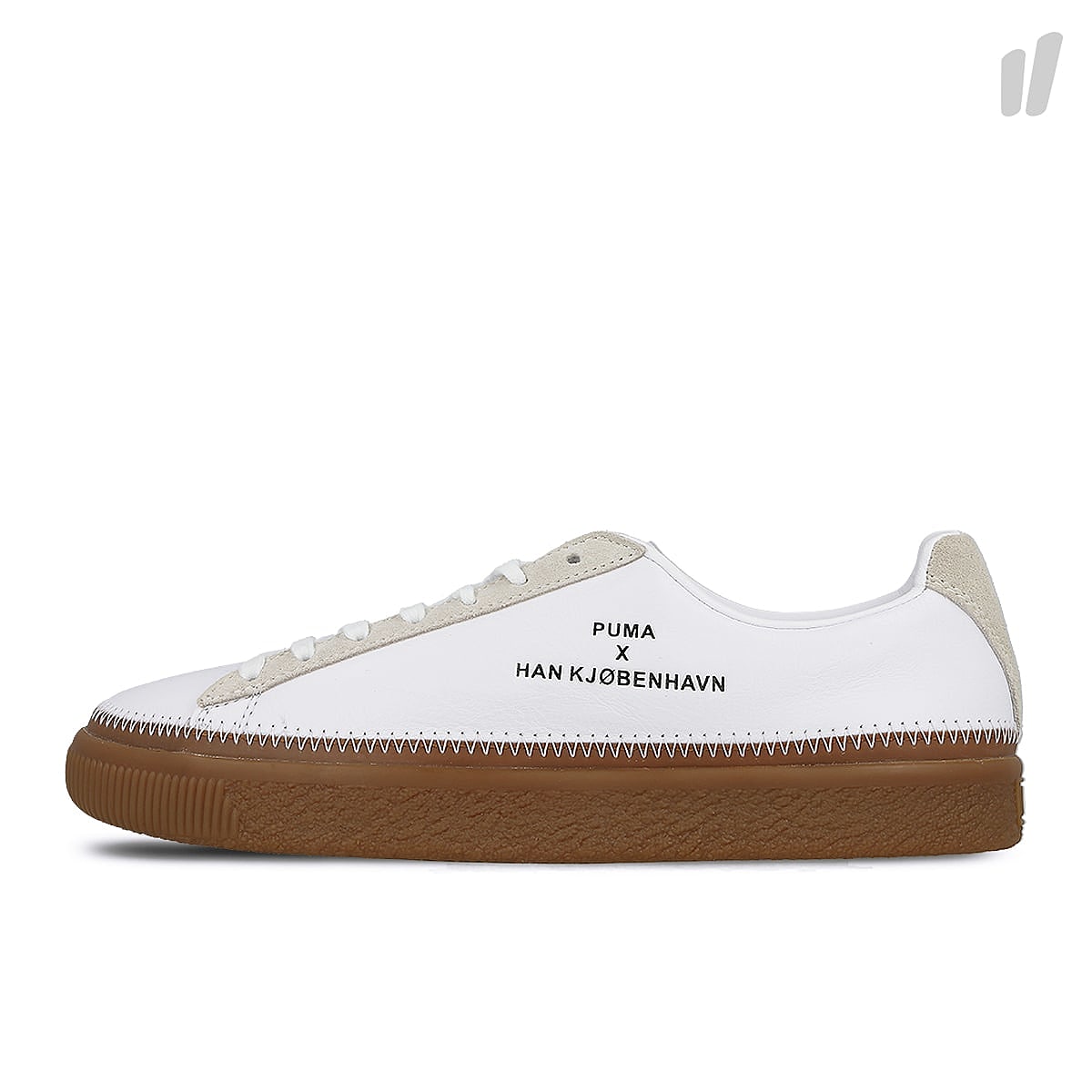 Puma clyde stitched han Puma White Sneakers 364474 01 | Overkill