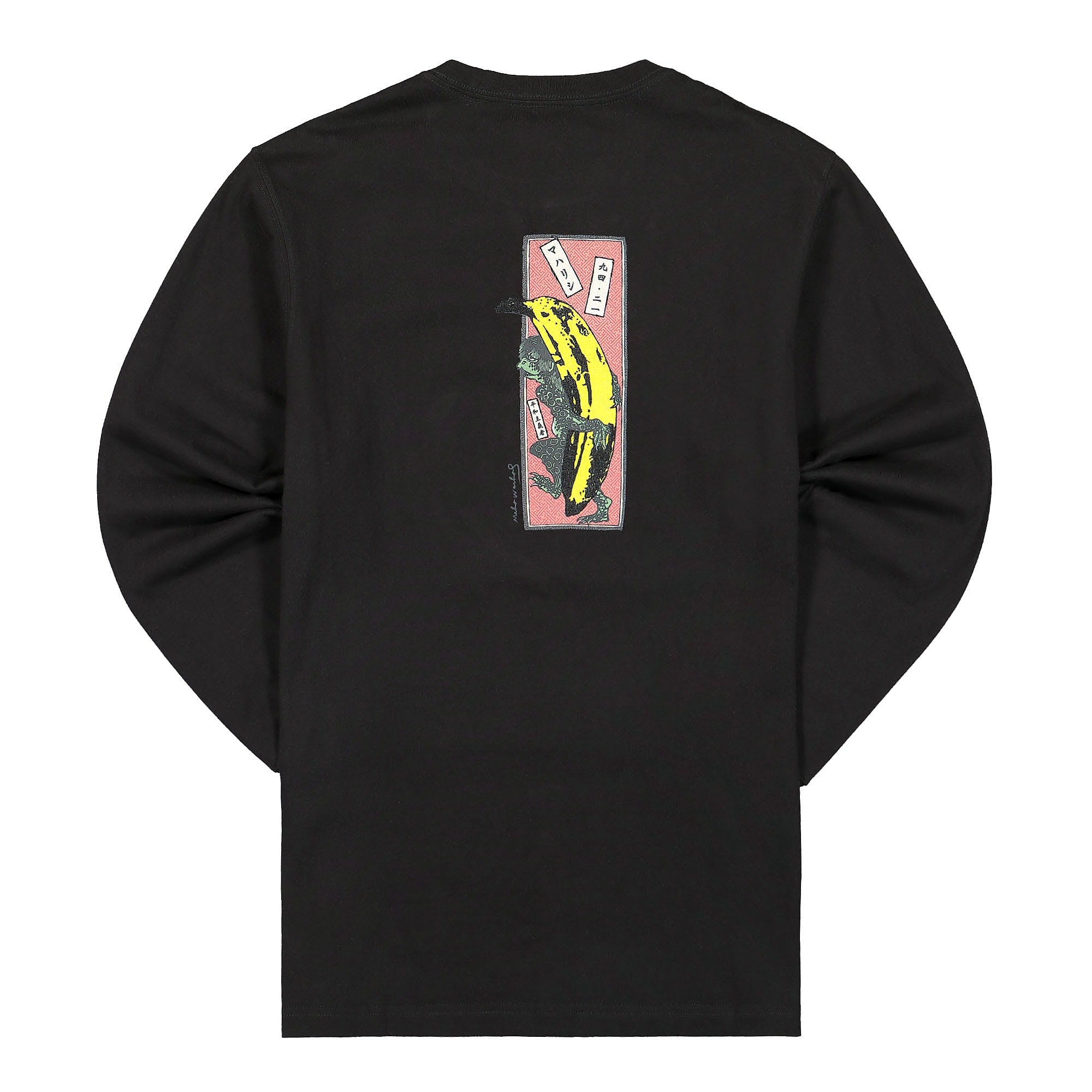 Maharishi Andy Warhol x Maharishi Kappa L/S Shirt Black Longsleeves Close-up | Overkill
