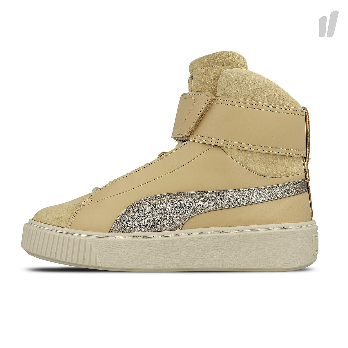 Puma wmns basket platform mid up Natural Vachetta - Birch Sneakers 364952 01 | Overkill