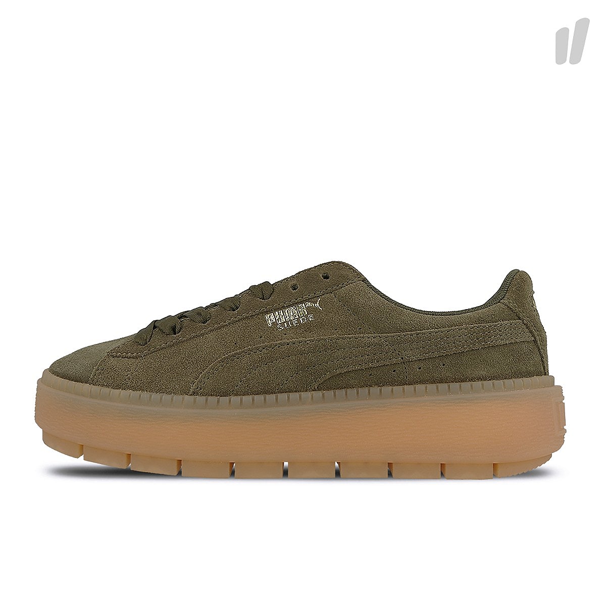 Puma wmns platform trace Olive Night Sneakers 365830 03 | Overkill
