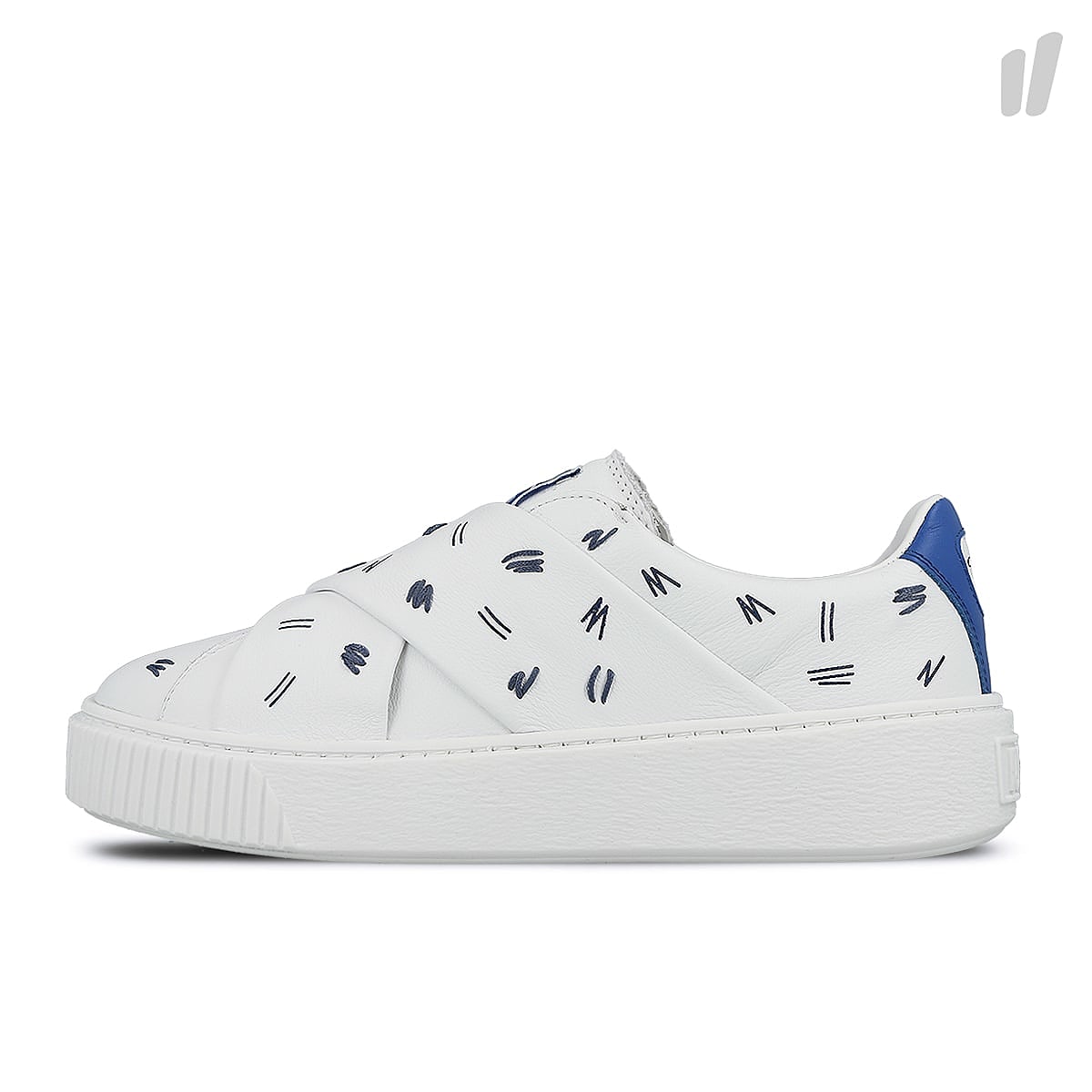 Puma wmns platform slip-on Puma White - Nebulas Blue Sneakers 365900 01 | Overkill
