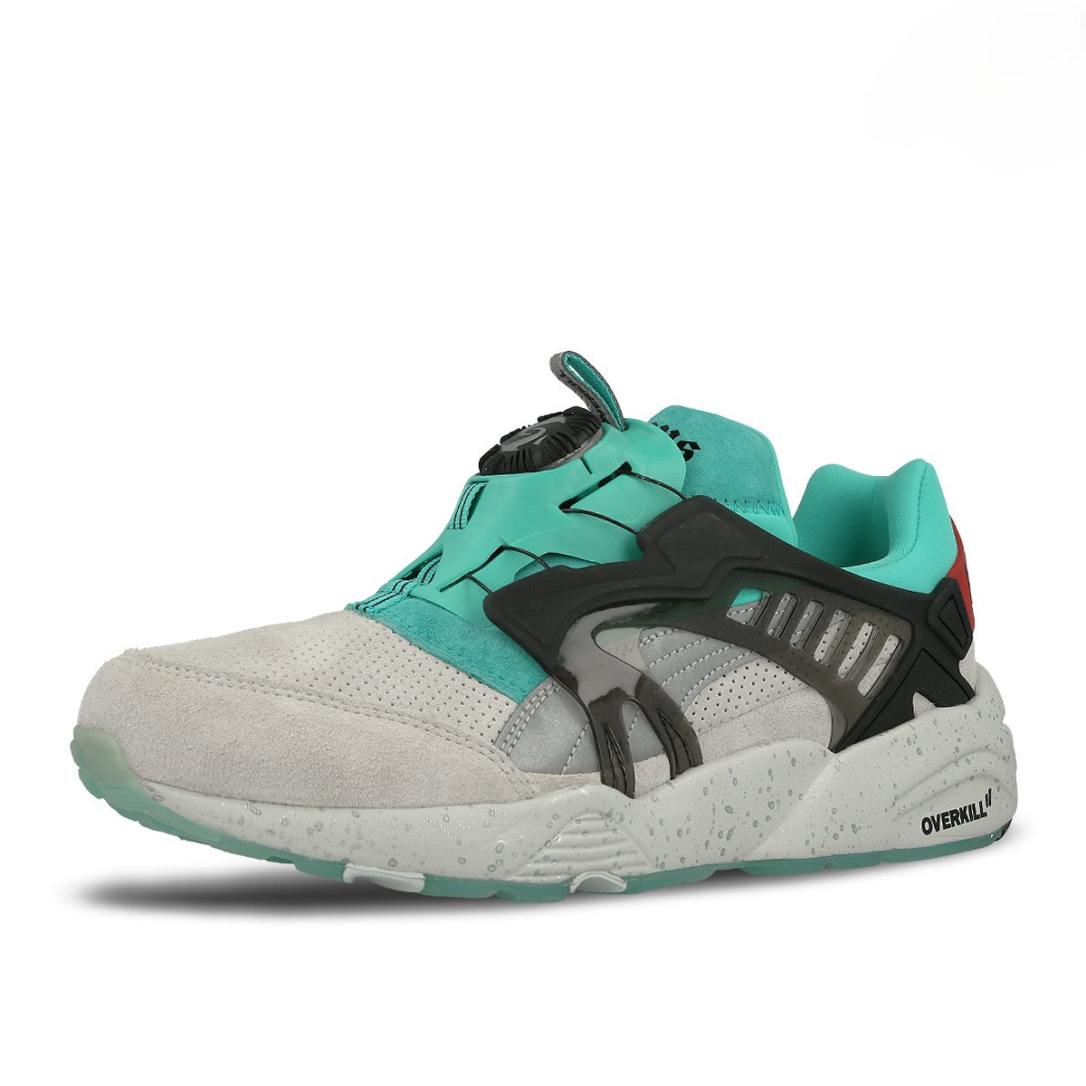 Overkill x Puma Disc Blaze Pfeffiboys Vaporous Gray / Puma Silver Low Top Sneakers 365919 01 Close-up | Overkill