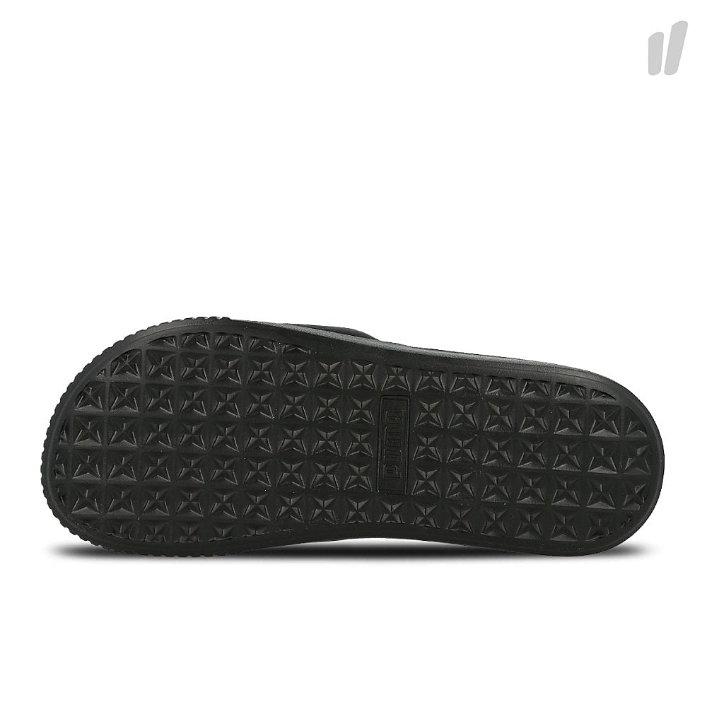 Puma wmns platform slide Puma Black - Whisper White Slides, Sandals & Slippers Material | Overkill