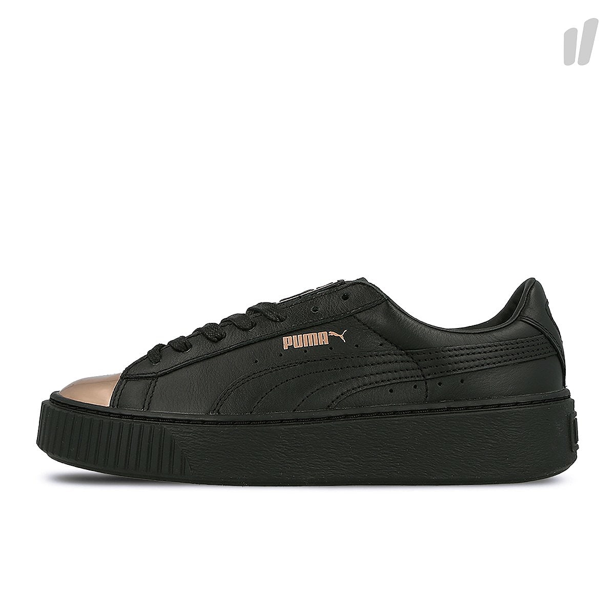 Puma basket platform metallic Puma Black / Rose Gold Sneakers 366169 02 | Overkill