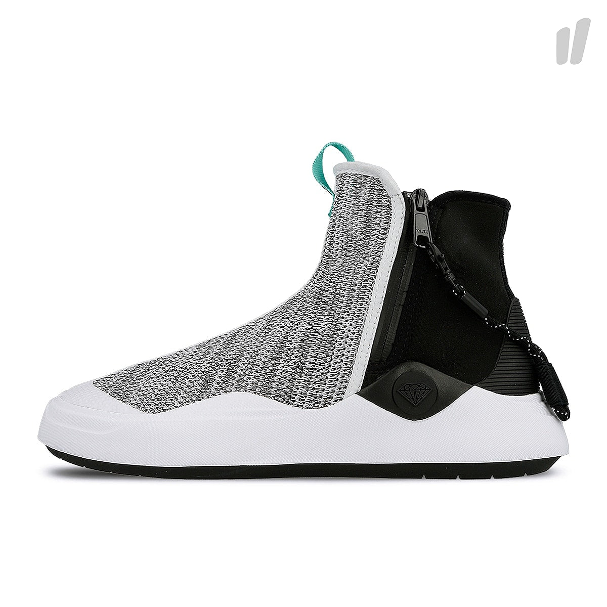 Puma abyss knit diamond Puma White - Puma Black High Top Sneakers 366493 01 | Overkill