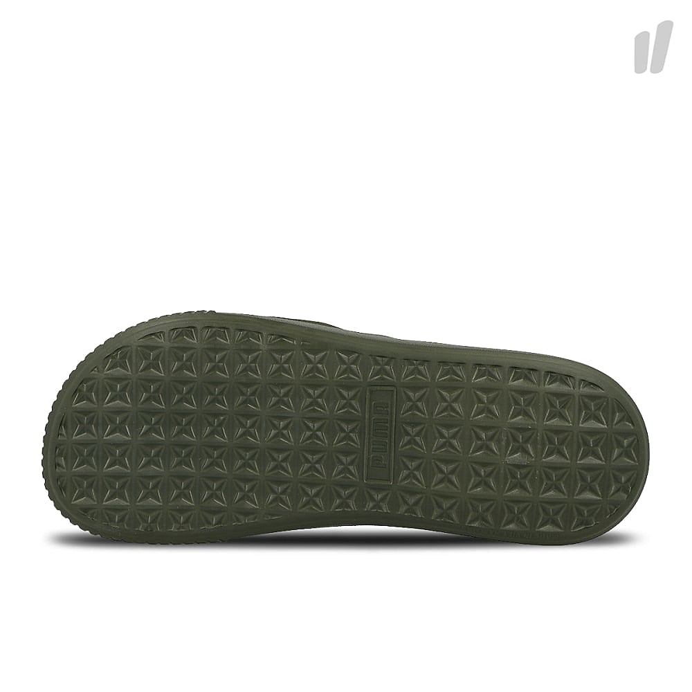 Puma wmns platform slide bold sd Forest Night - Forest Night Slides, Sandals & Slippers Material | Overkill