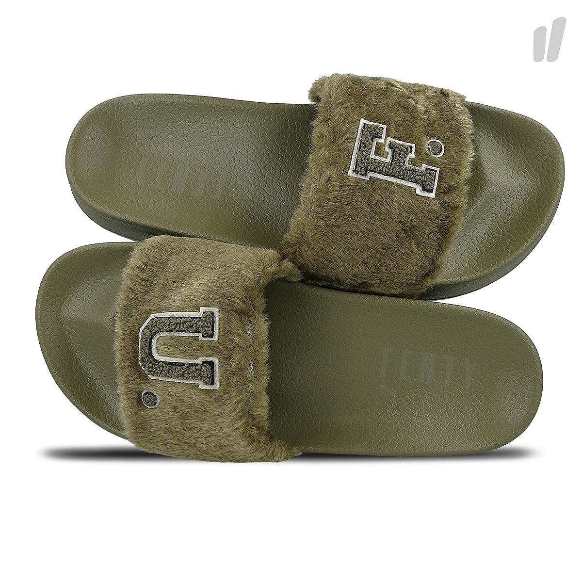 Puma wmns leadcat fenty fu fur Bumt Olive - Puma Black Sneakers 367089 01 | Overkill