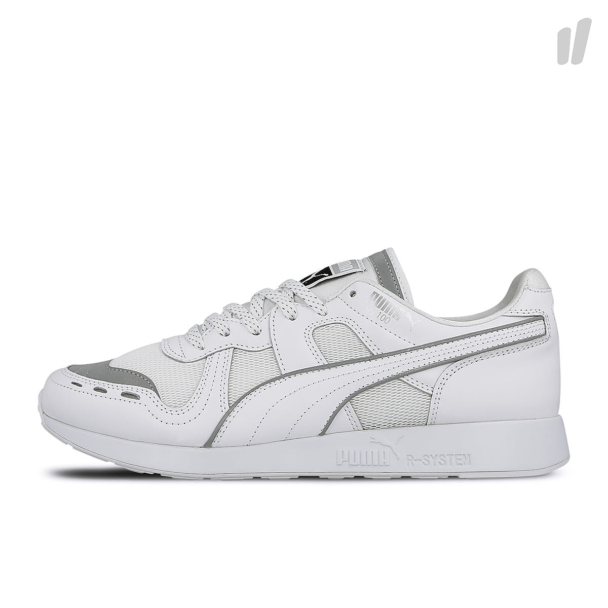 Puma rs-100 optic White / Silver Sneakers 368026 01 | Overkill