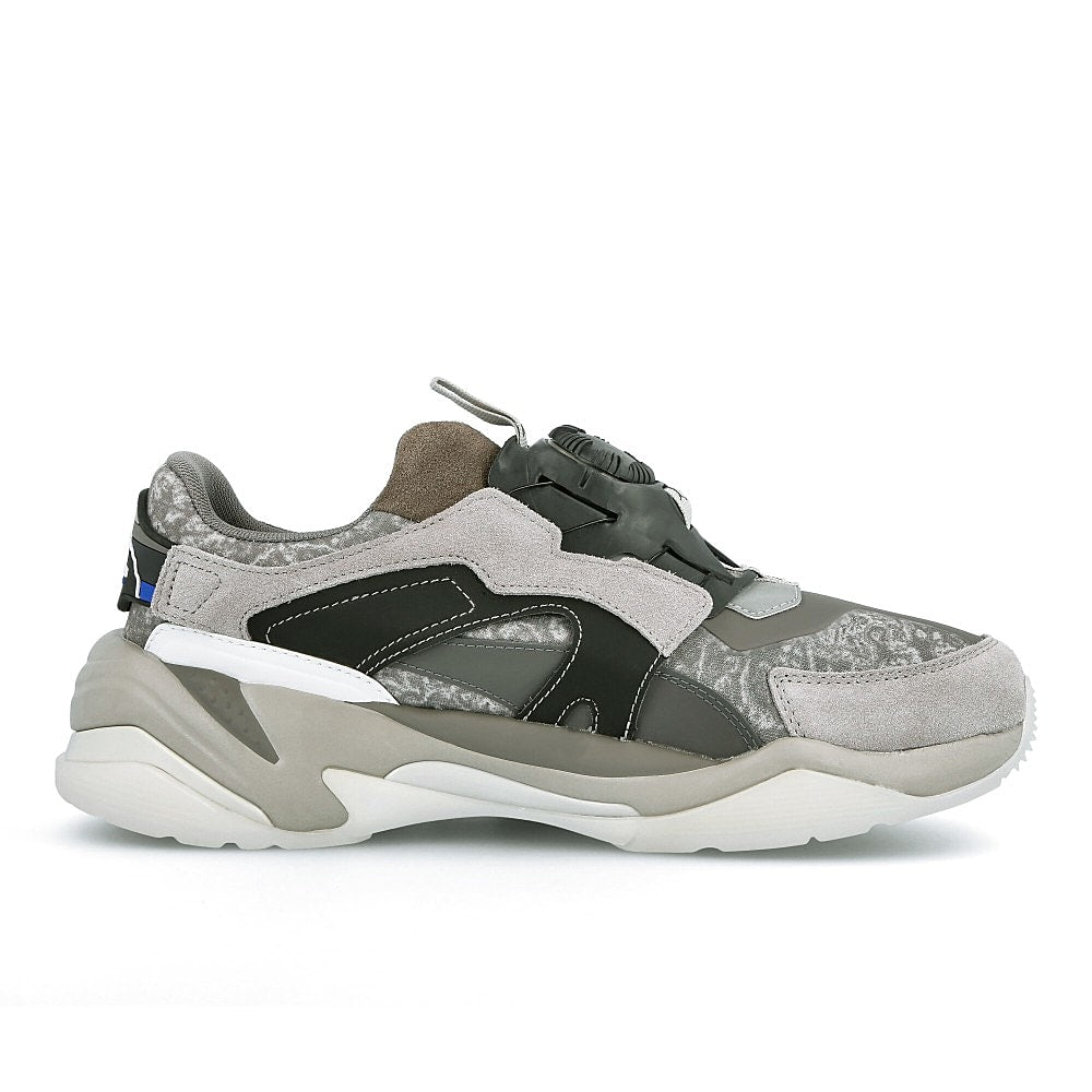 Puma Les Benjamins x Puma Thunder Disc Steel Grey-Asphalt Sneakers Silhouette | Overkill