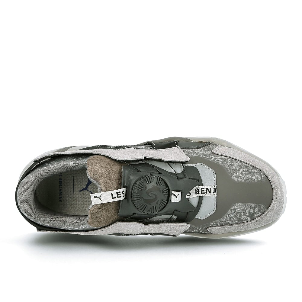 Puma Les Benjamins x Puma Thunder Disc Steel Grey-Asphalt Sneakers Detailfoto | Overkill