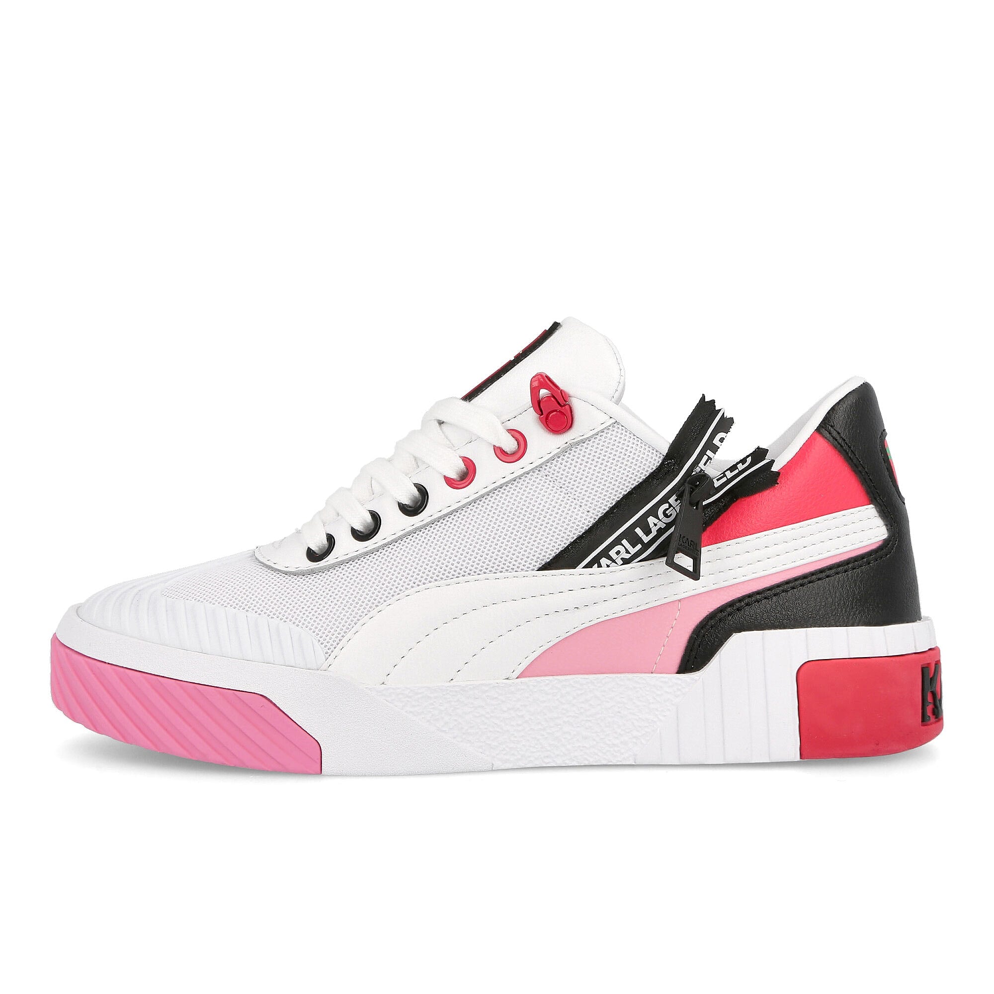 Puma Karl Lagerfeld x Puma Wmns Cali Puma White-Puma White-Prism Pink Sneakers 370057 01 | Overkill