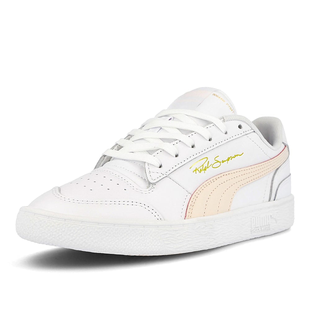 Puma Ralph Sampson x Puma Lo White - Rosewater - White Sneakers Close Up | Overkill