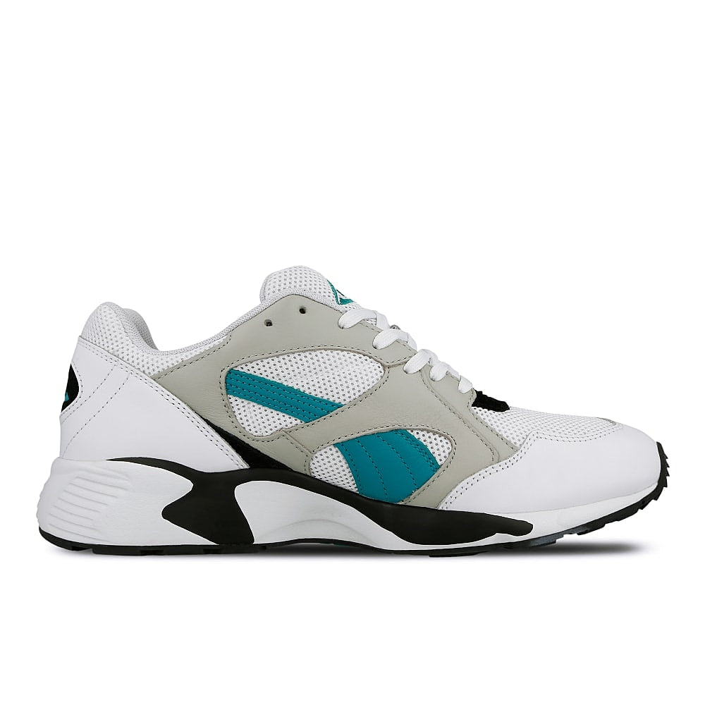 Puma prevail classic Puma White-Spectra Green Low Top Sneakers Silhouette | Overkill