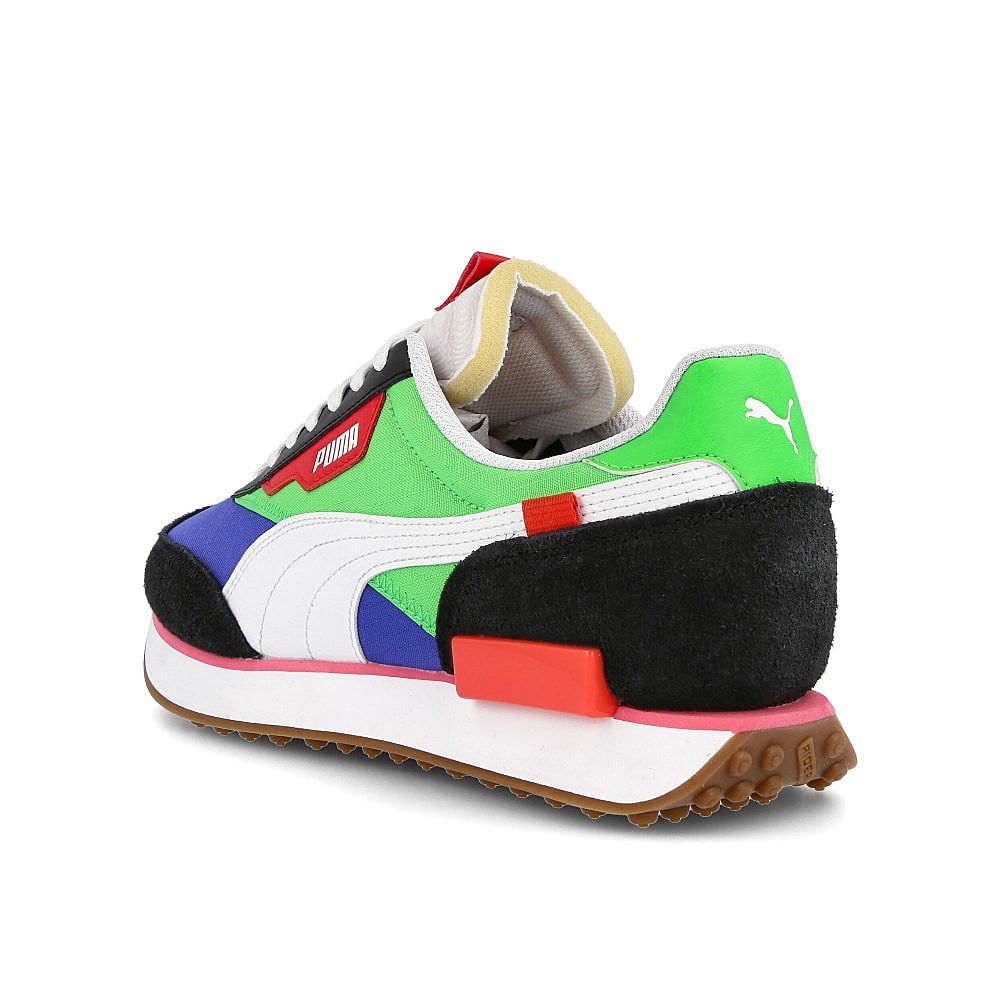 Puma future rider play on Black - Fluo Green - Dazzling Sneakers Material | Overkill