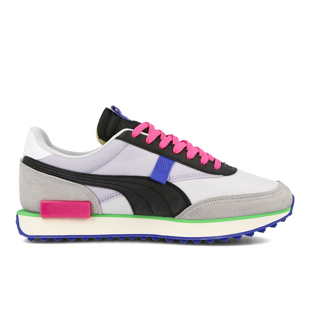 Puma future rider play on White - Gray Violet - Black Sneakers Silhouette | Overkill