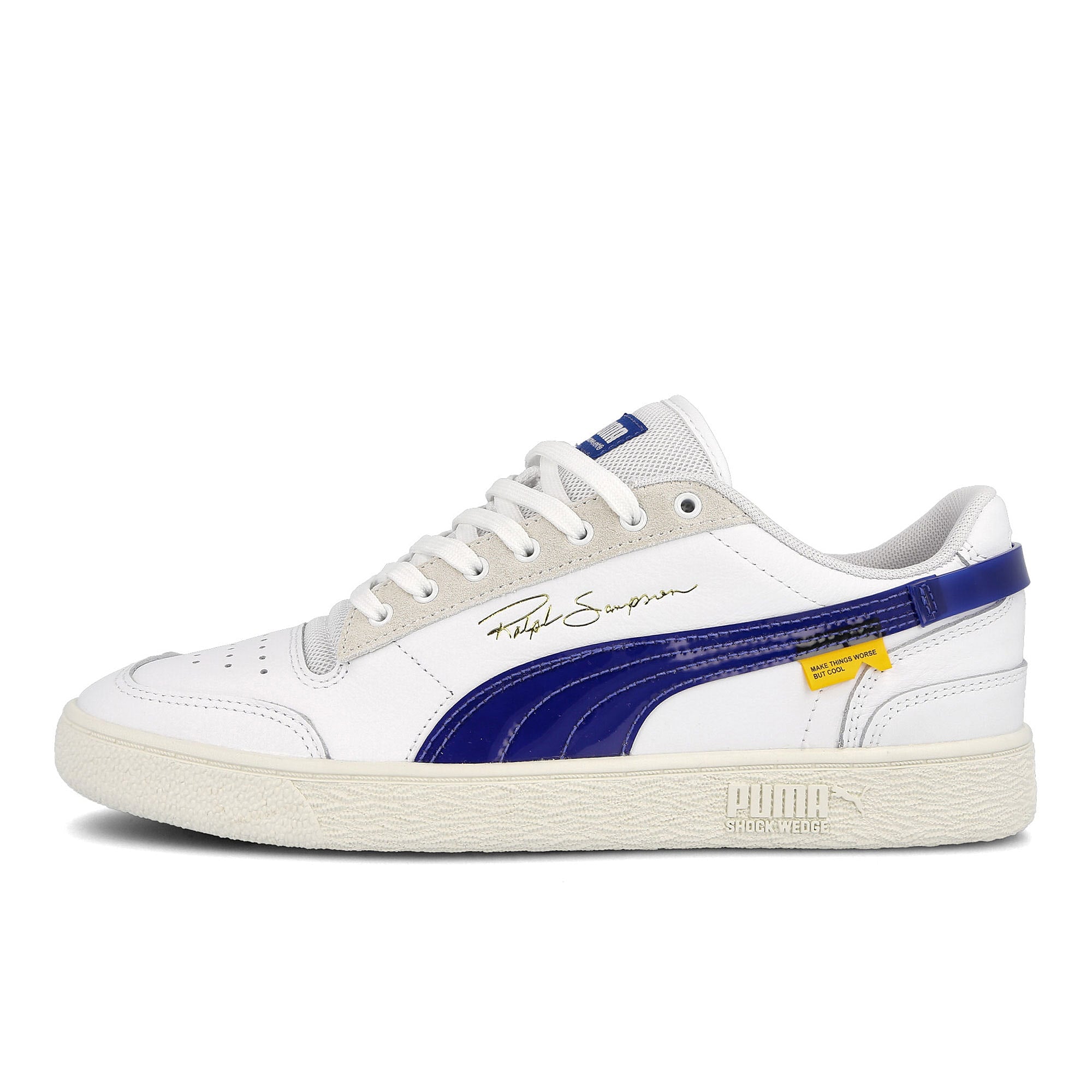 Puma Randomevent x Puma Ralph Sampson Lo Puma White - True Blue Sneakers 371394 01 | Overkill