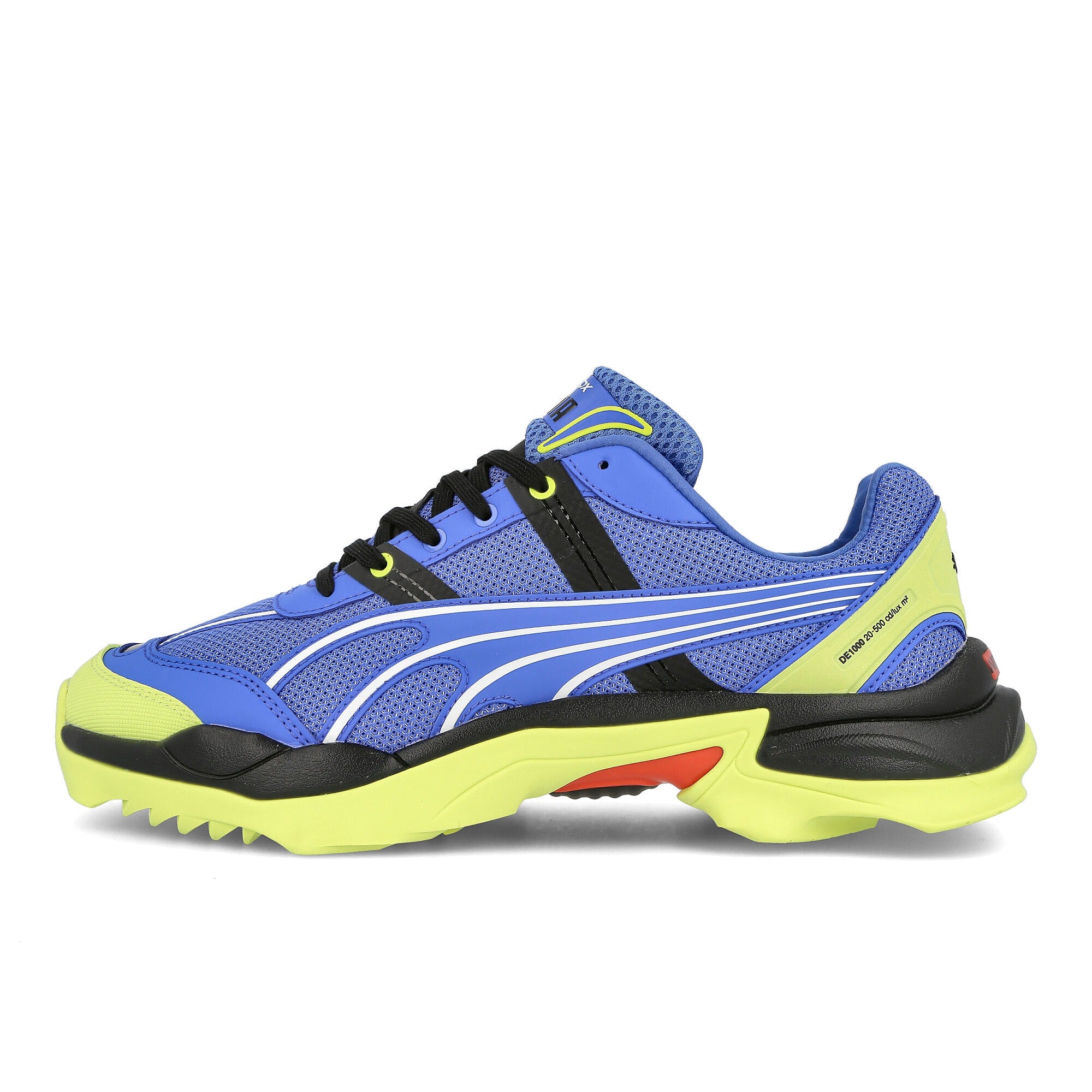 Puma nitefox highway Palace Blue-Fluo Yellow Sneakers 371480 03 | Overkill