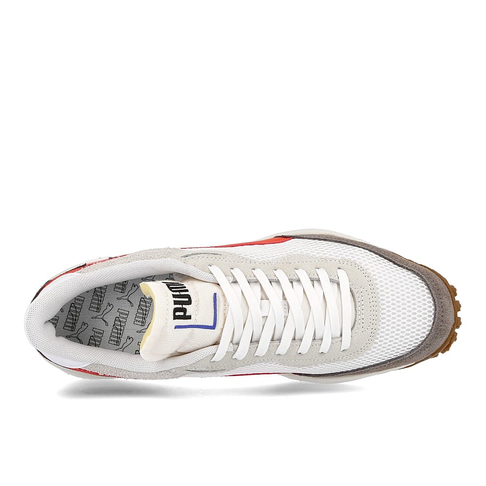 Puma style rider stream on White - Vaporous Gray Sneakers Detailfoto | Overkill