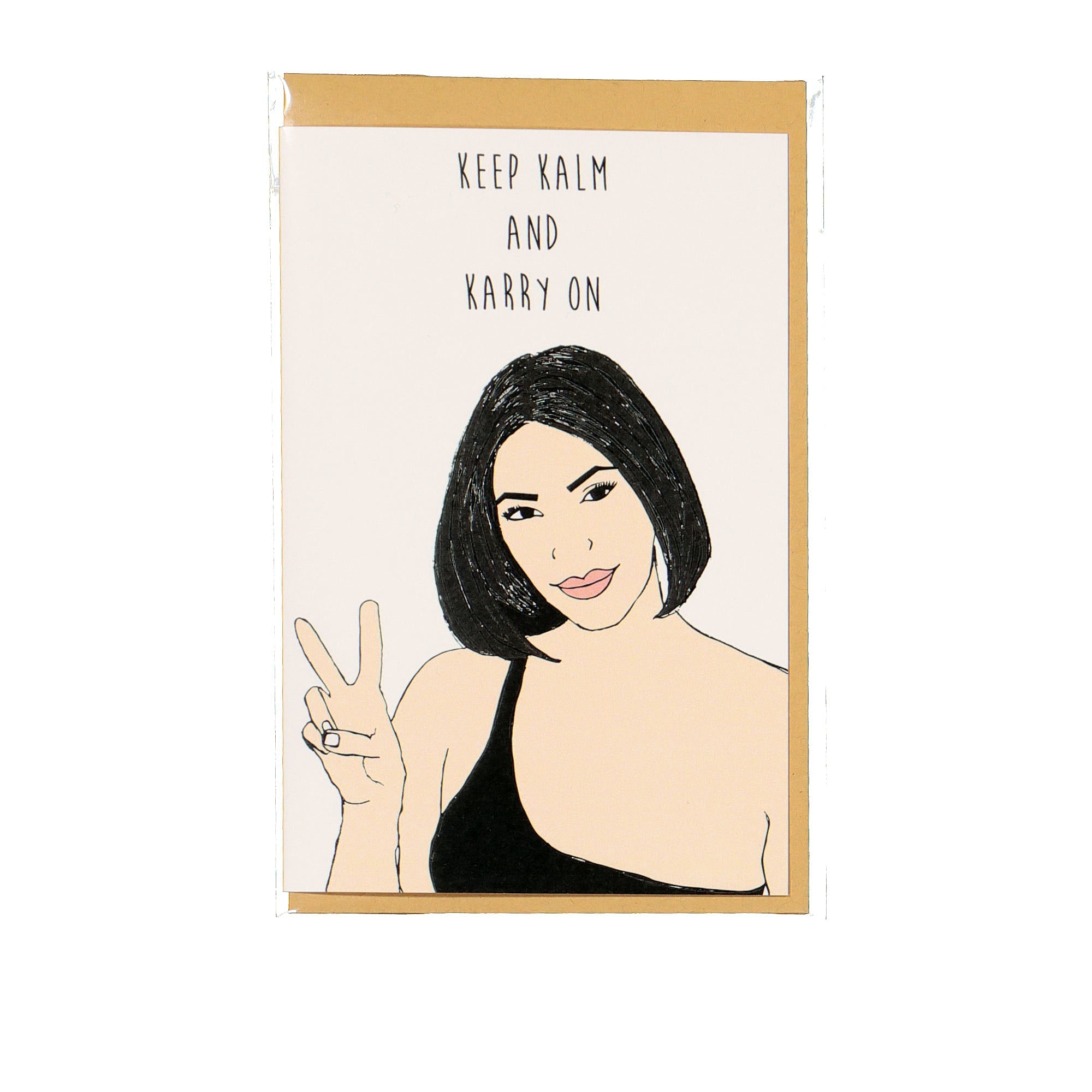 NocturnalPaper "Keep Kalm And Karry On" Card White Cards | Overkill