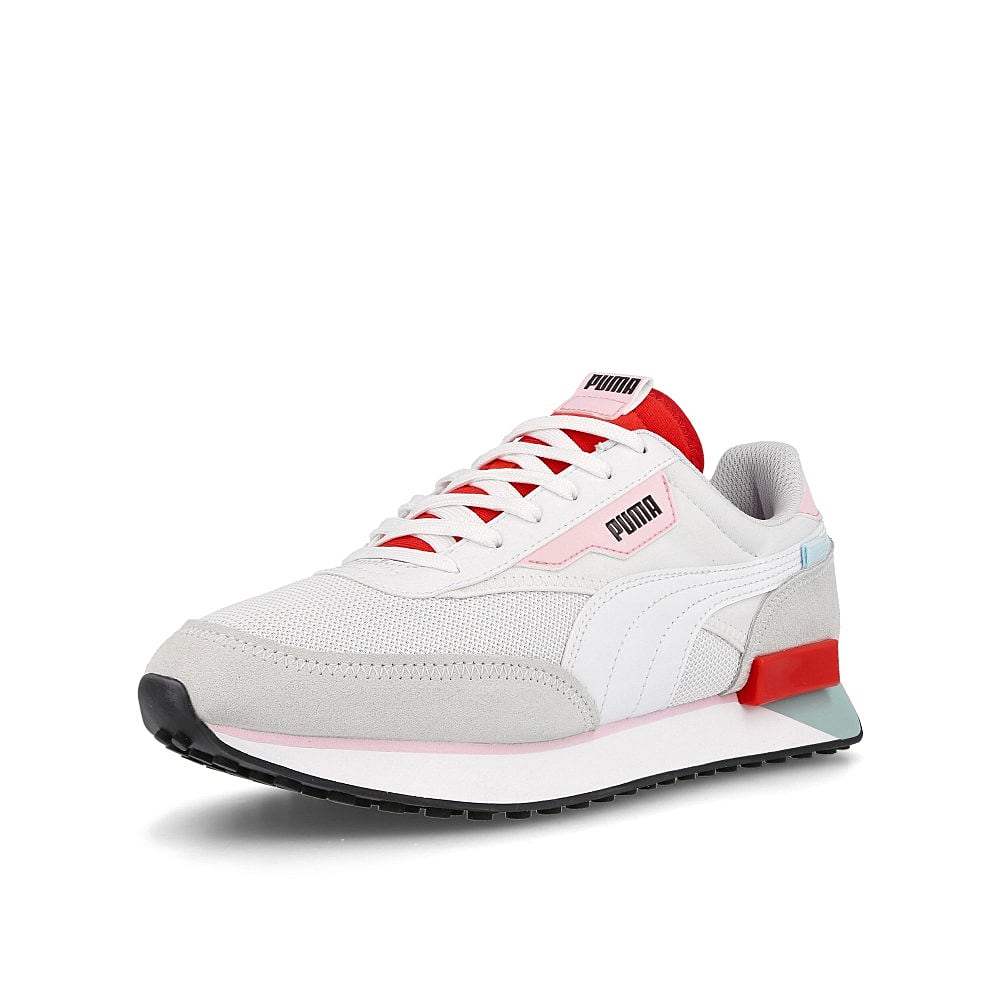 Puma future rider neon play Puma White - Poppy Red Detailfoto | Overkill