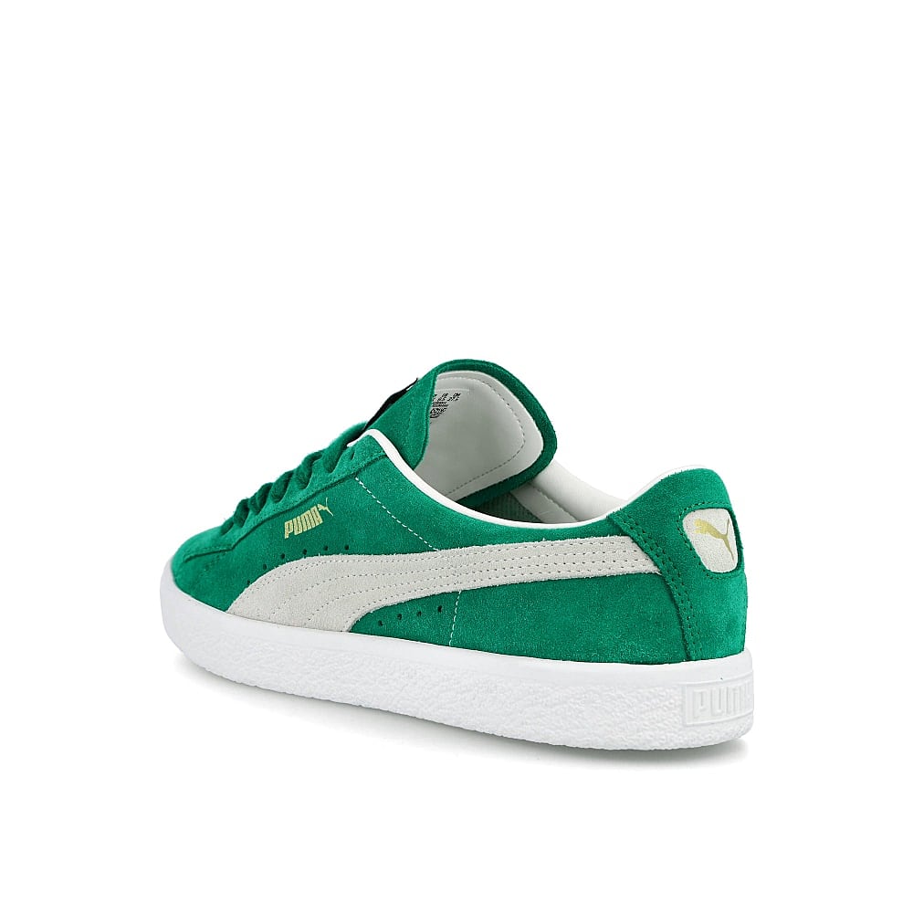 Puma suede vtg Kelly Green - Puma White Close-up | Overkill