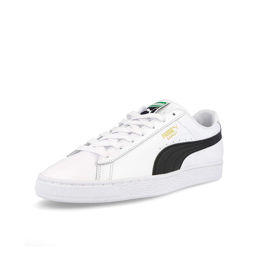 Puma basket classic xxi Puma White - Puma White Low Top Sneakers Close Up | Overkill