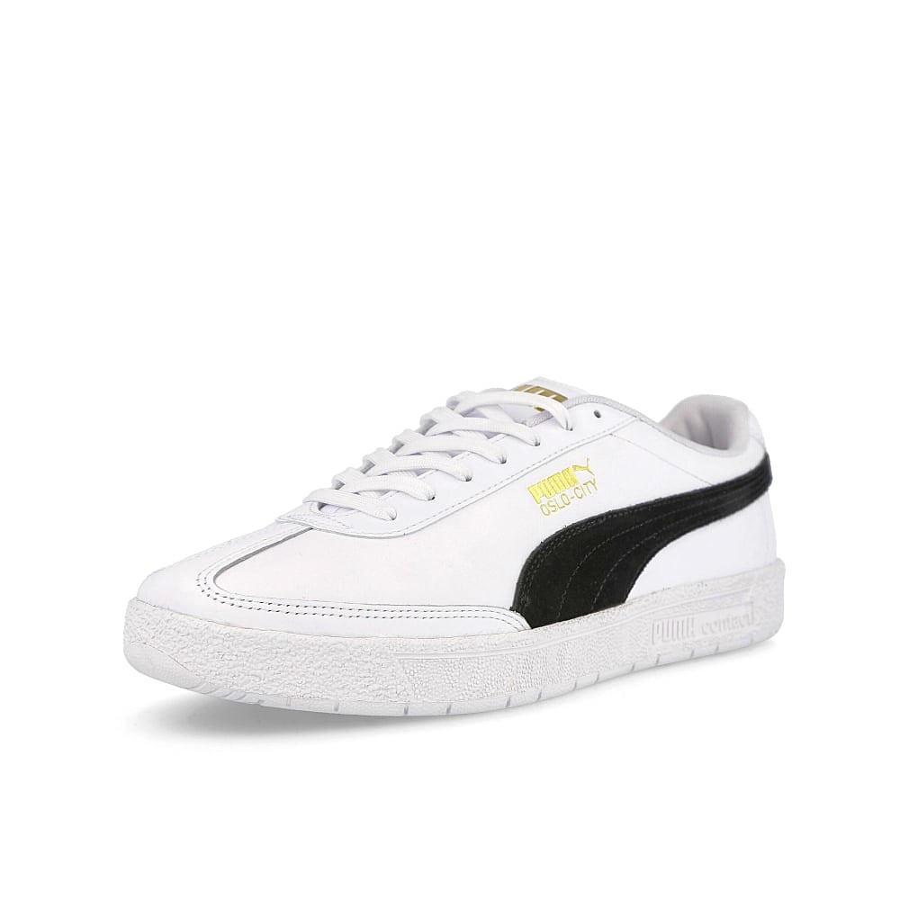 Puma oslo-city Puma White-Puma Black Low Top Sneakers Close Up | Overkill
