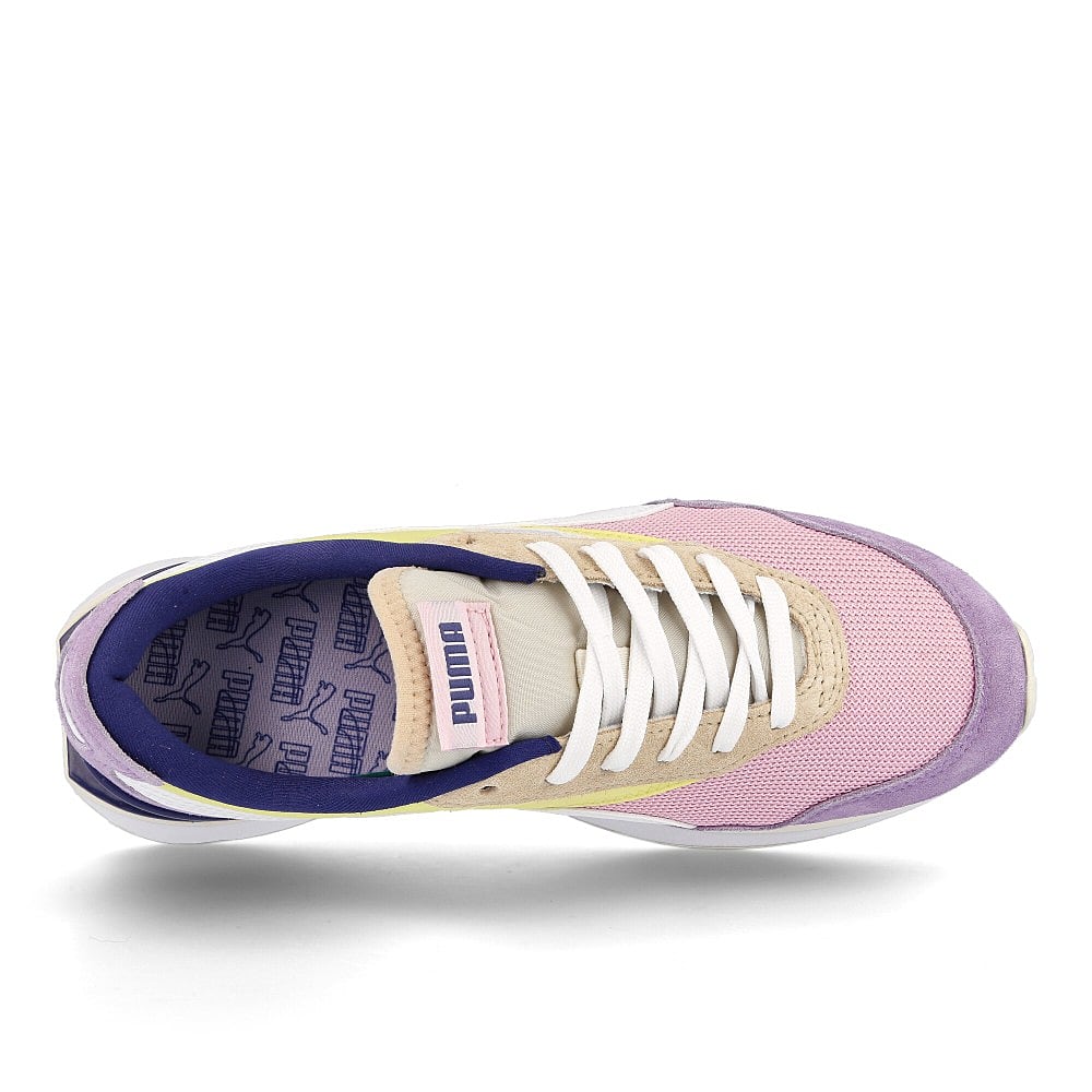 Puma wmns cruise rider silk road Pink Lady - Yellow Pear Sneakers Detailfoto | Overkill