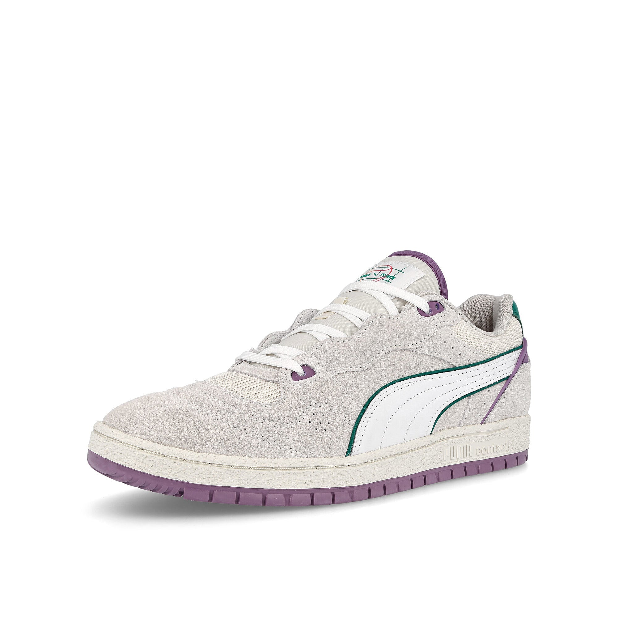 Puma ralph sampson 70 Puma White - Chinese Violet Low Top Sneakers Close Up | Overkill
