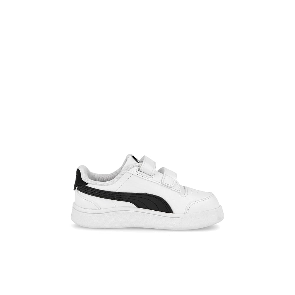 Puma shuffle v infants Puma White - Puma Black - Team Gold Low Top Sneakers Silhouette | Overkill