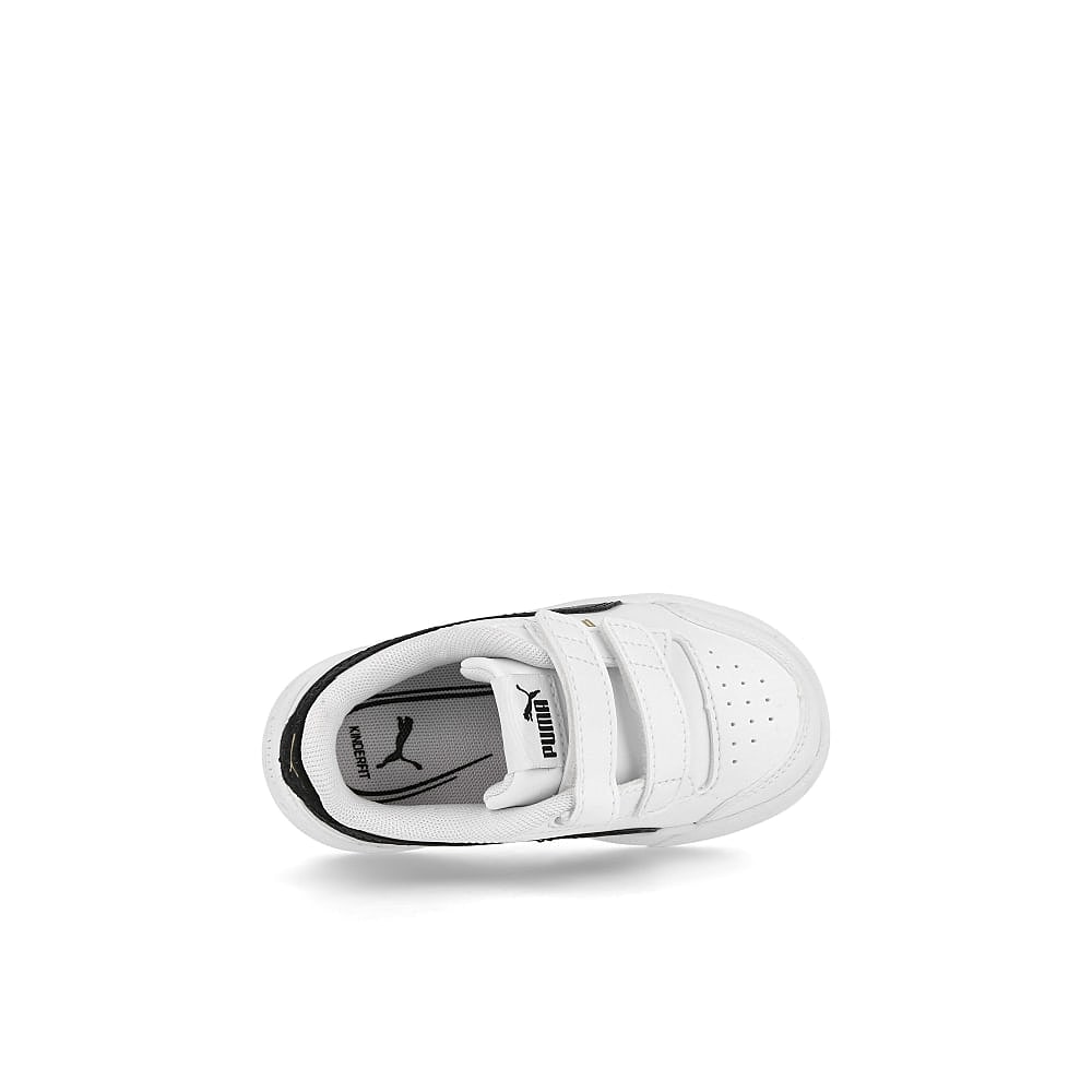 Puma shuffle v infants Puma White - Puma Black - Team Gold Low Top Sneakers Detailfoto | Overkill