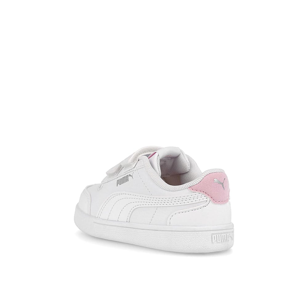 Puma shuffle v infants Puma White - White Pink Lady Low Top Sneakers Material | Overkill