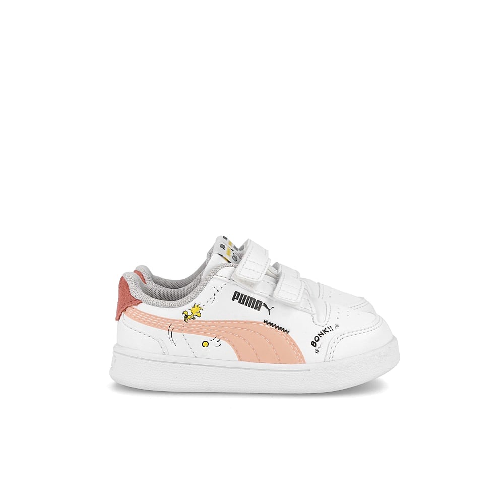 Puma Shuffle V Infants Puma White - Aptricot Blush - Sun Kisse Low Top Sneakers Silhouette | Overkill