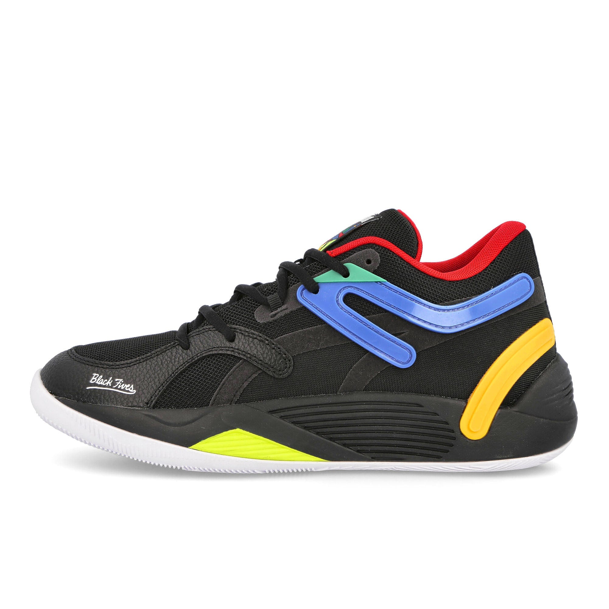 Puma Black Fives x Puma TRC Blaze Court Puma Black-Saffron Sneakers 376637 01 | Overkill